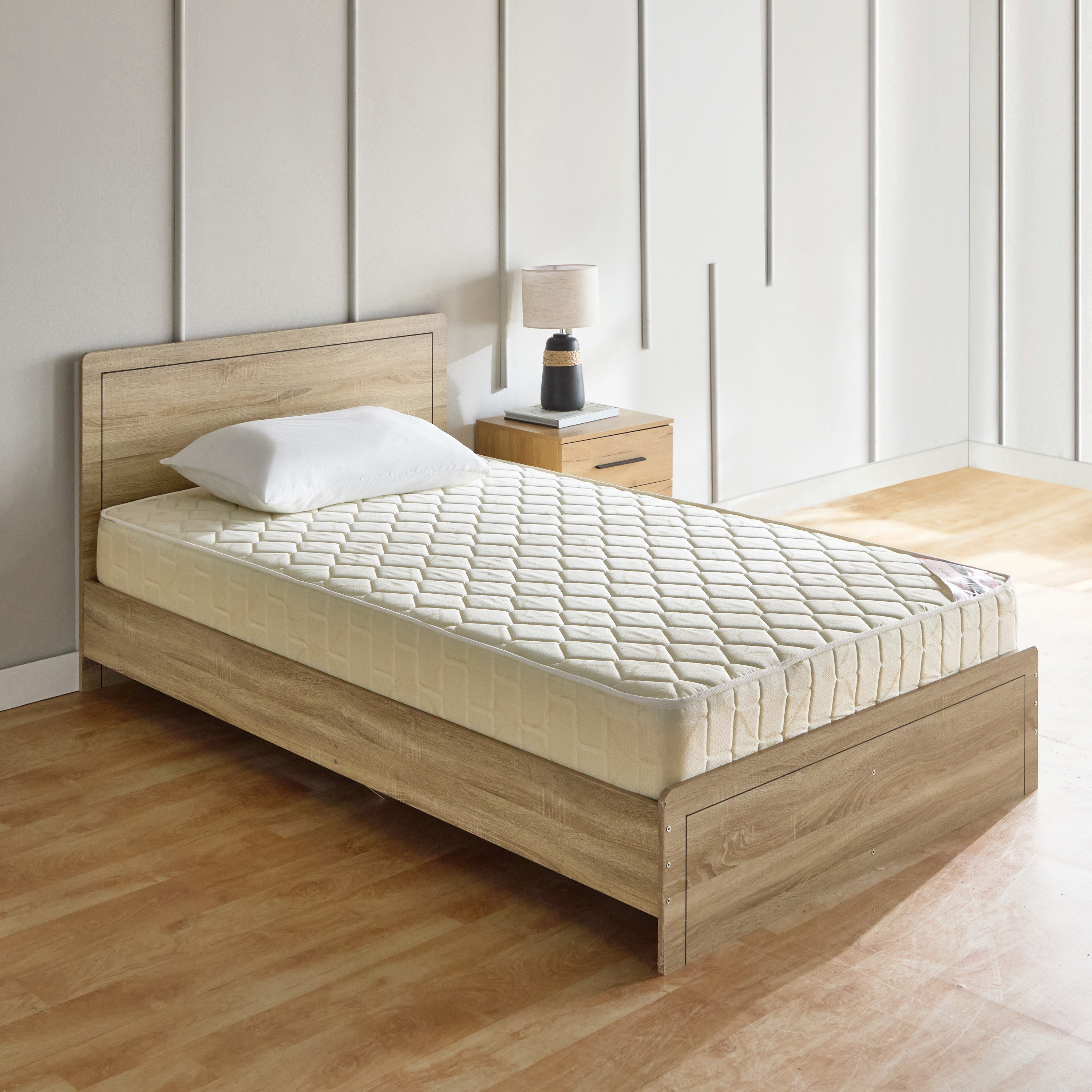 مرتبة كوين بنوابض زنبركية مغطاة بإسفنج من جانب واحد من آي ماجنم - 140x200x22 سم-hbxbedroom-mattresses-queen-image-7