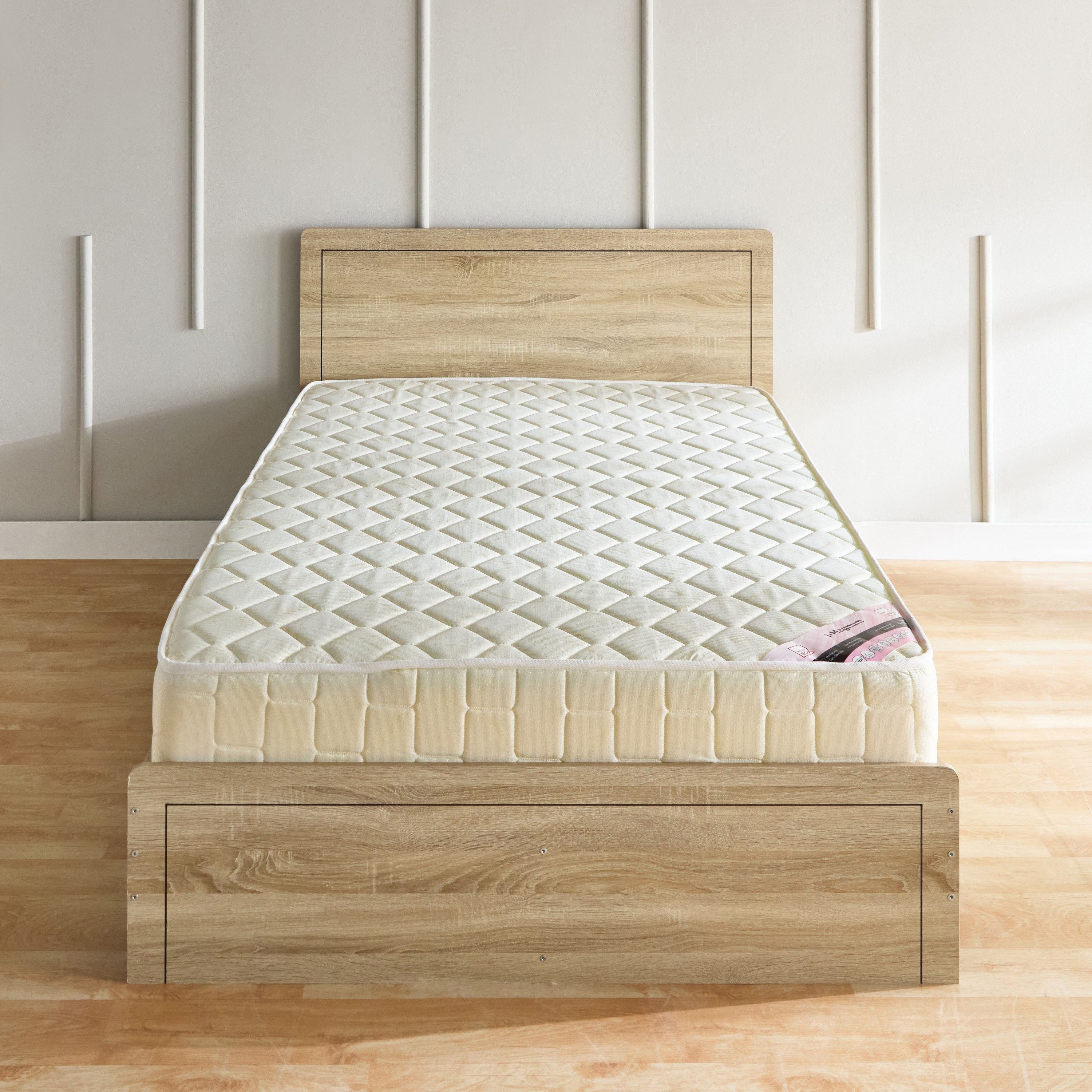 مرتبة بنوابض حلزونية مغلفة بإسفنج جانبي من آي ماجنوم - 155x205x22 سم-hbxbedroom-mattresses-queen-image-3