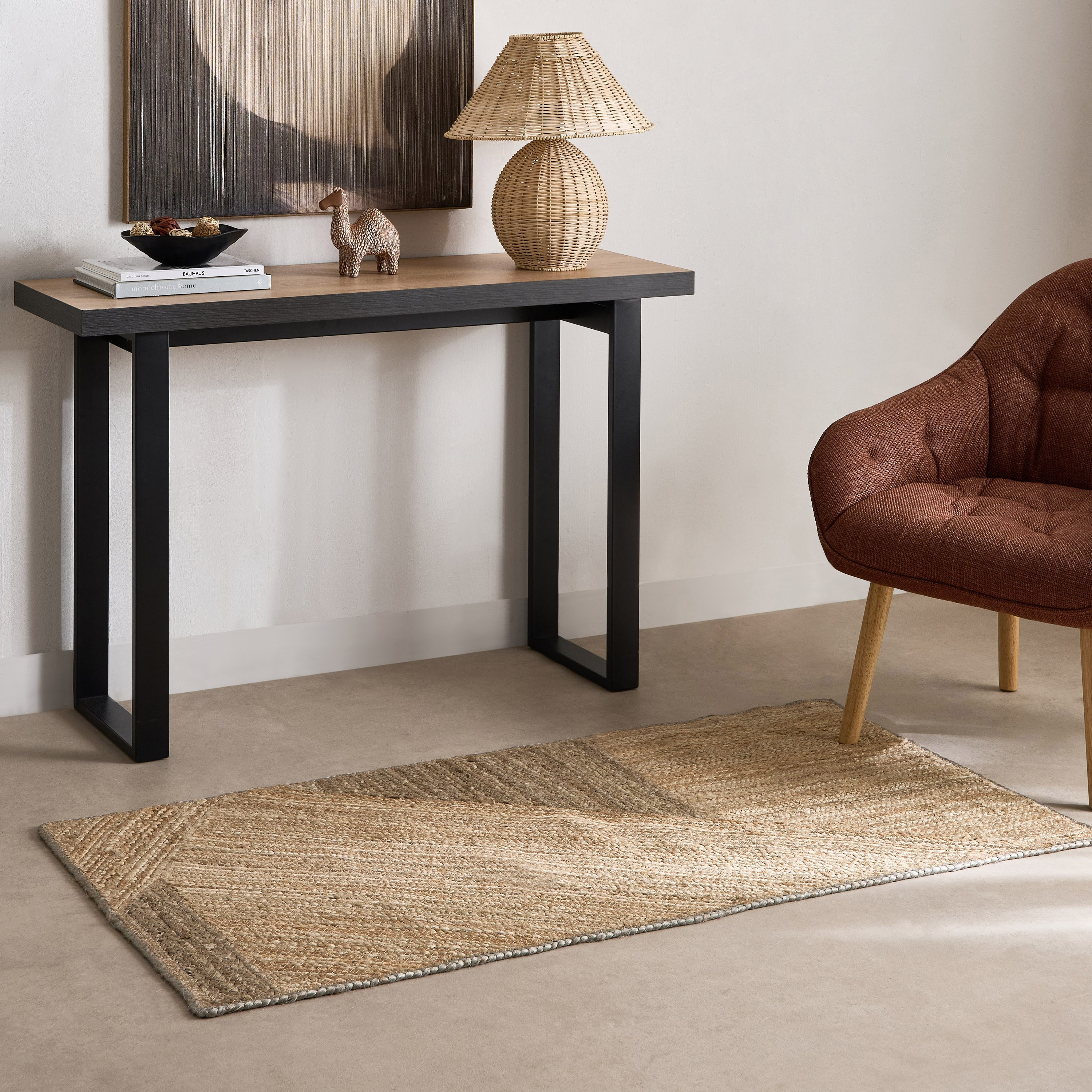 سجادة مصنوعة يدويًا من القطن والجوت من أفيسي - 80×150 سم-hbxdecorandfurnishings-floorcoverings-rugs-image-5
