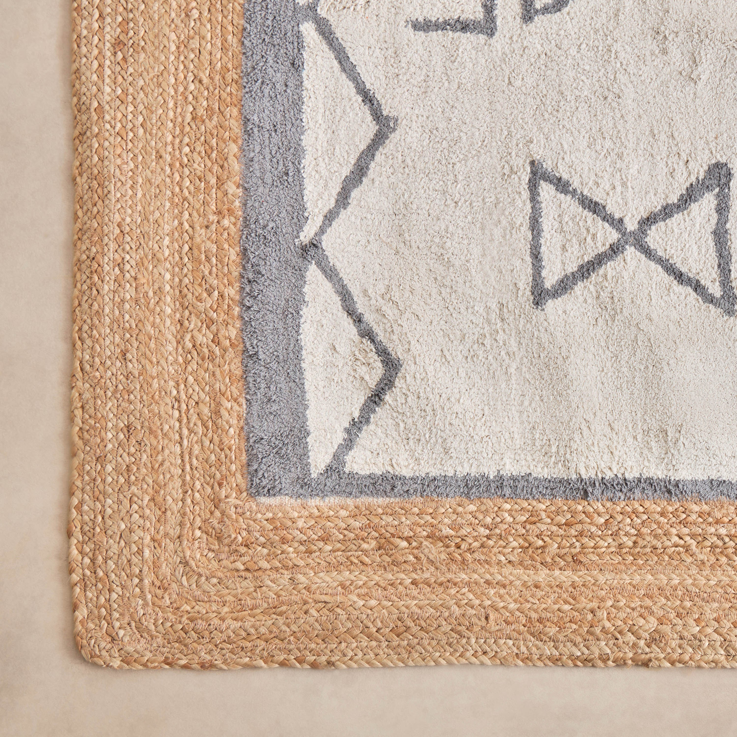 سجادة جوت كبيرة مصنوعة يدويًا من زهرة - 160×230 سم-hbxdecorandfurnishings-floorcoverings-rugs-image-2