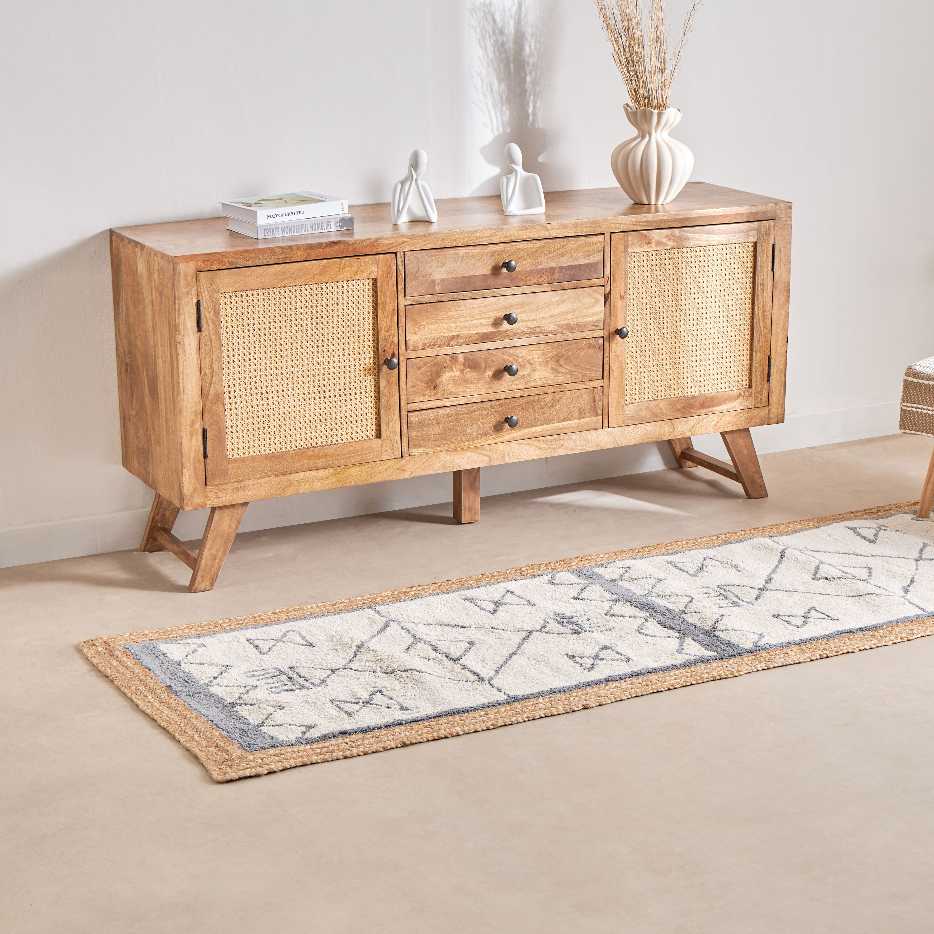 Zahra Handmade Jute Rug - 80x230 cm-hbxdecorandfurnishings-floorcoverings-rugs-image-1