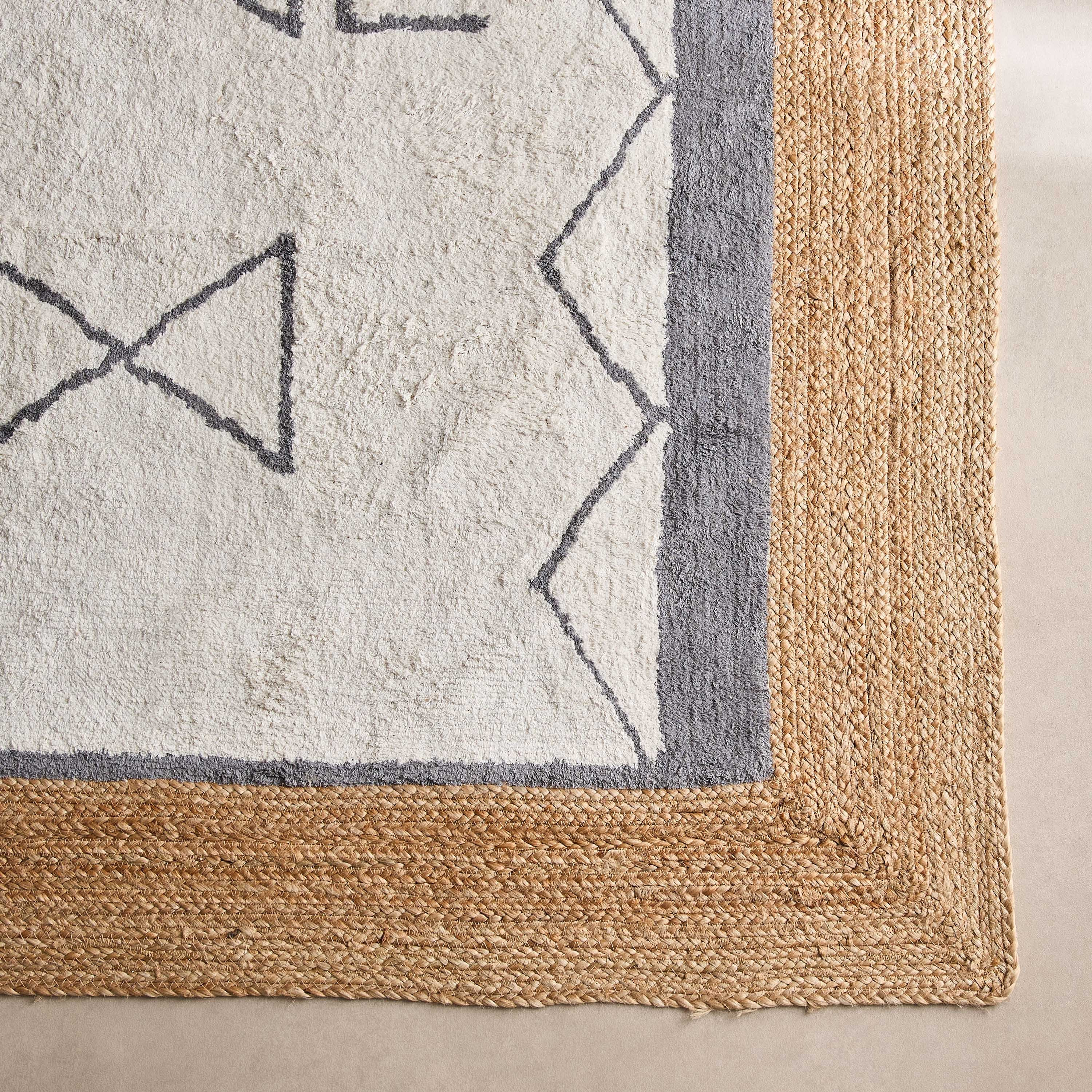 سجادة جوت مصنوعة يدويًا كبيرة جدا من زهرة - 240x350×300 سم-hbxdecorandfurnishings-floorcoverings-rugs-image-2