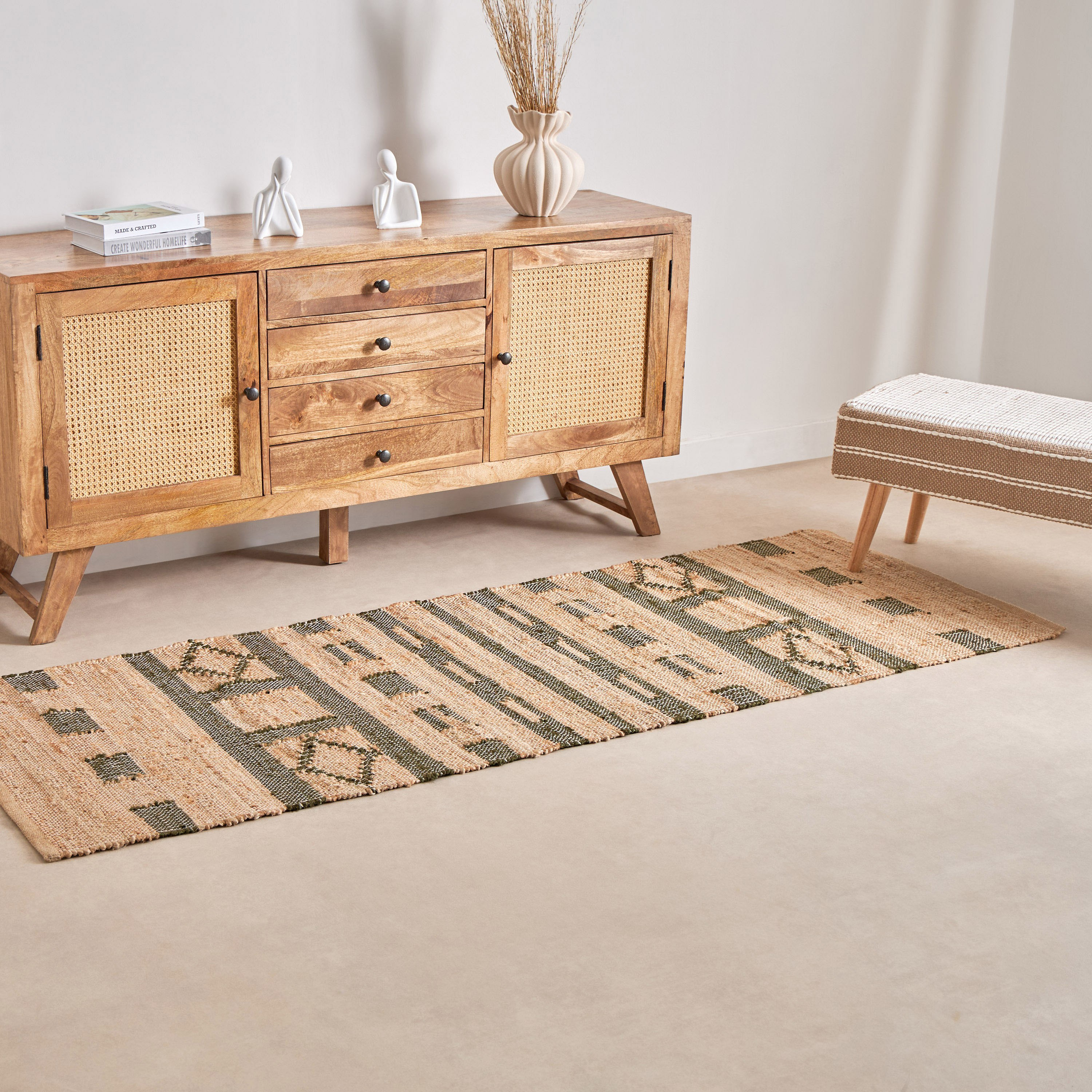 سجادة جوت مصنوعة يدويًا من إينافي - 80x230 سم-hbxdecorandfurnishings-floorcoverings-rugs-image-5
