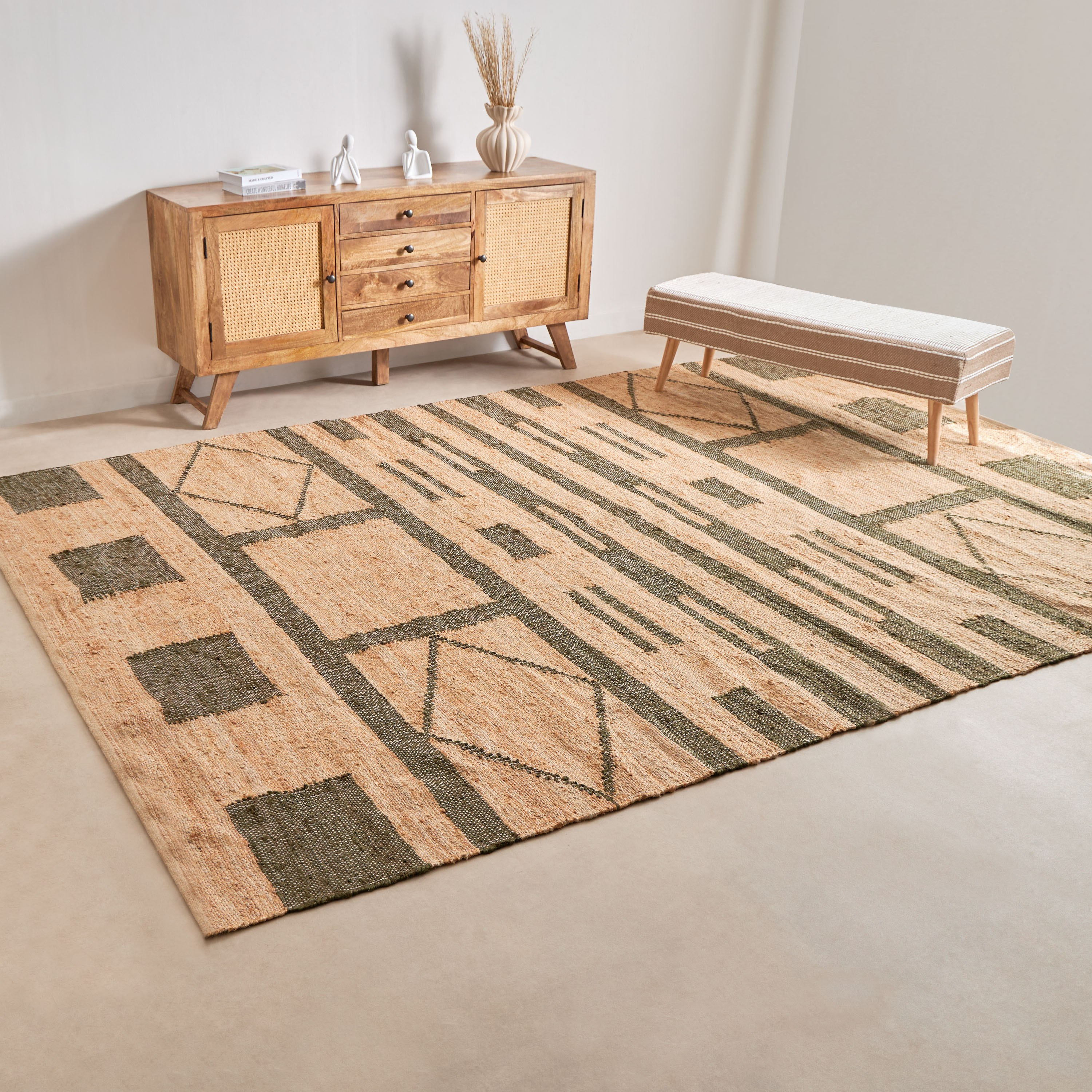 سجادة جوت مصنوعة يدويًا كبيرة جدًا من إينافي - 240x350 سم-hbxdecorandfurnishings-floorcoverings-rugs-image-5