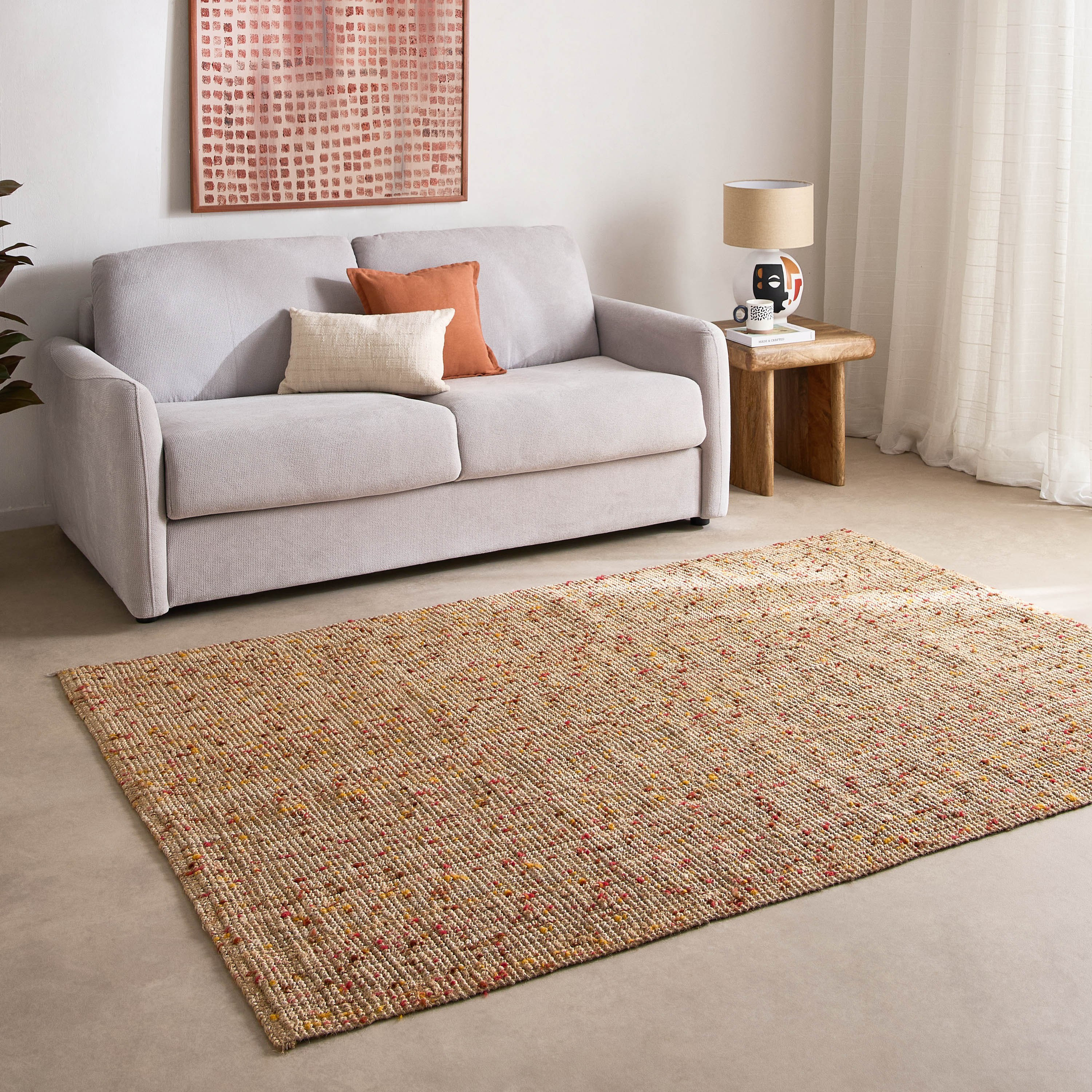 سجادة جوت كبيرة مصنوعة يدويًا ريها من فيشي - 160x230 سم-hbxdecorandfurnishings-floorcoverings-rugs-image-5
