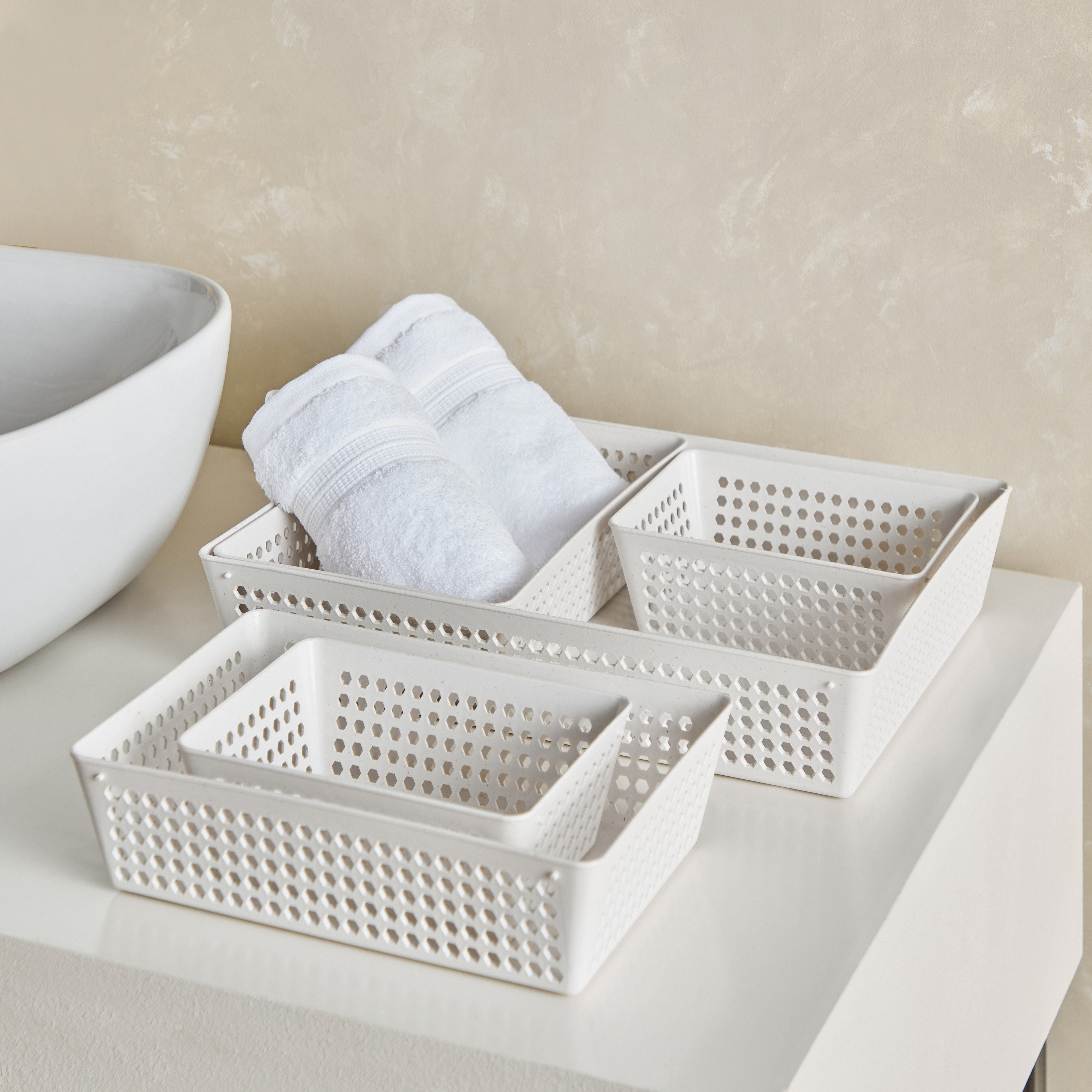 سلة تخزين متعددة الاستخدامات فاشون من رايس هاسك - مجموعة من 5 قطع-hbxdecorandfurnishings-homeaccessories-storage-image-1
