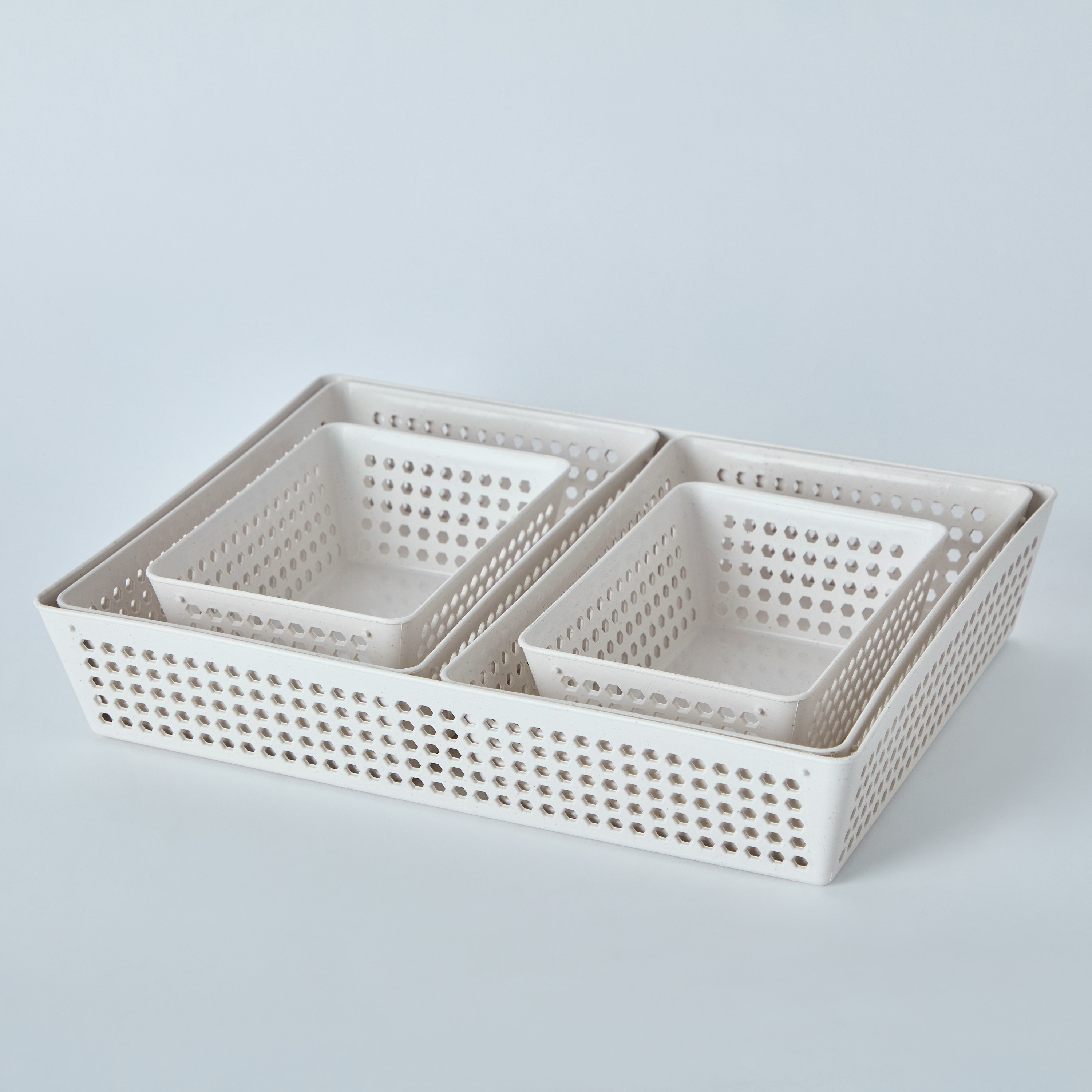 سلة تخزين متعددة الاستخدامات فاشون من رايس هاسك - مجموعة من 5 قطع-hbxdecorandfurnishings-homeaccessories-storage-image-6