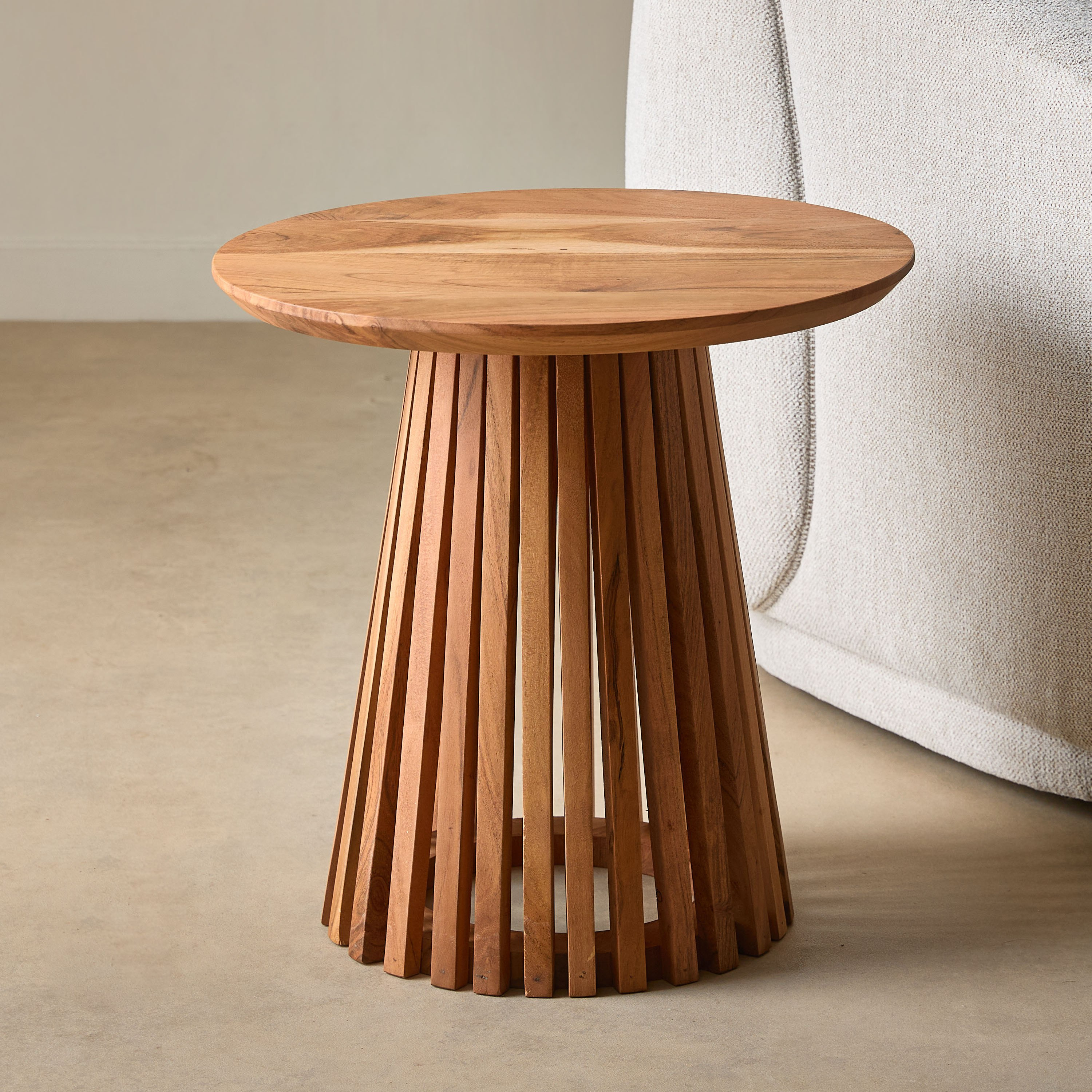 Cavon Dolce Round Solid Wood End Table