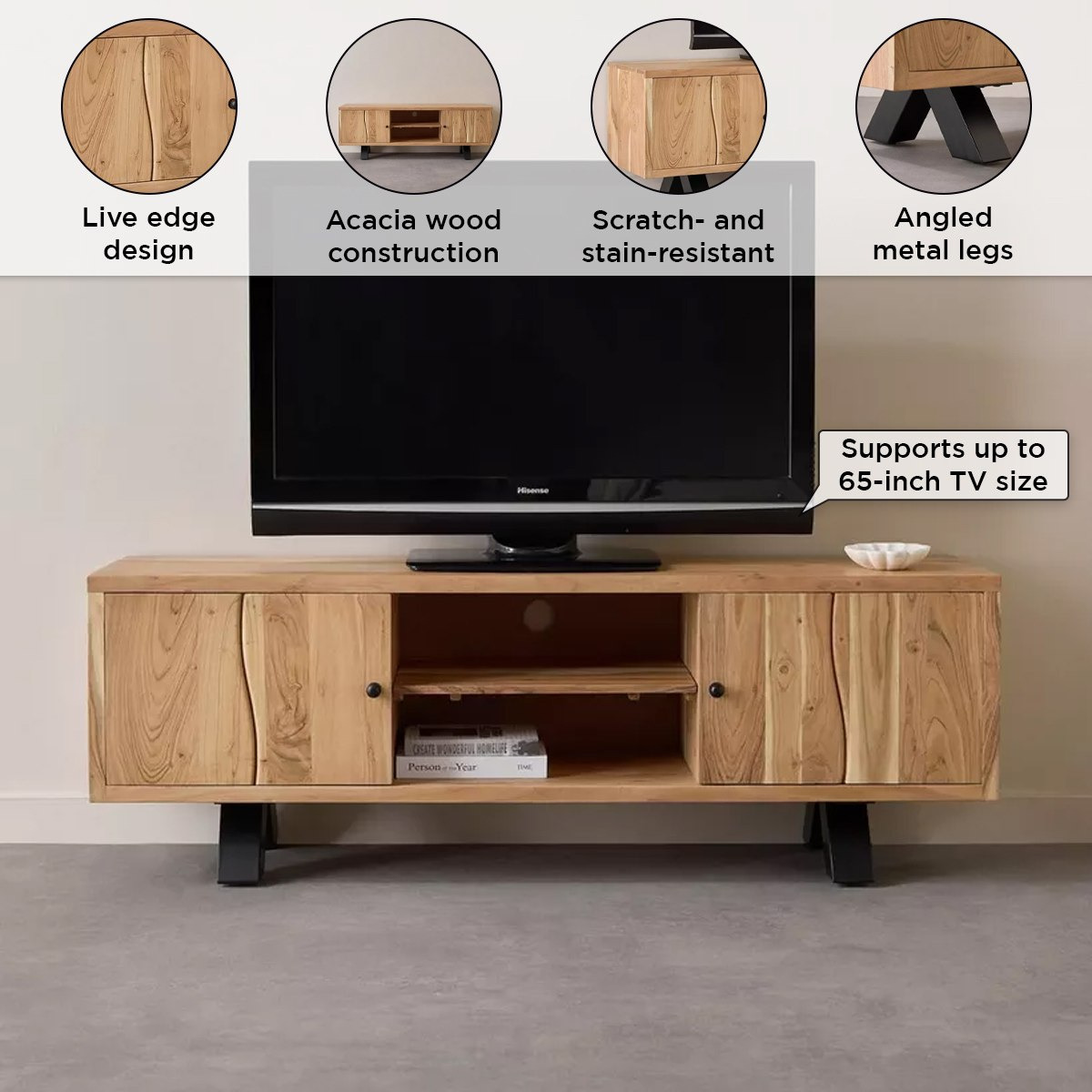 وحدة تلفزيون حتى 70 بوصة 1.6 متر بـ2 باب حوّاف طبيعية - أرنو من فيندرا-hbxlivingroom-mediaunitsandstorage-tvunits-image-6