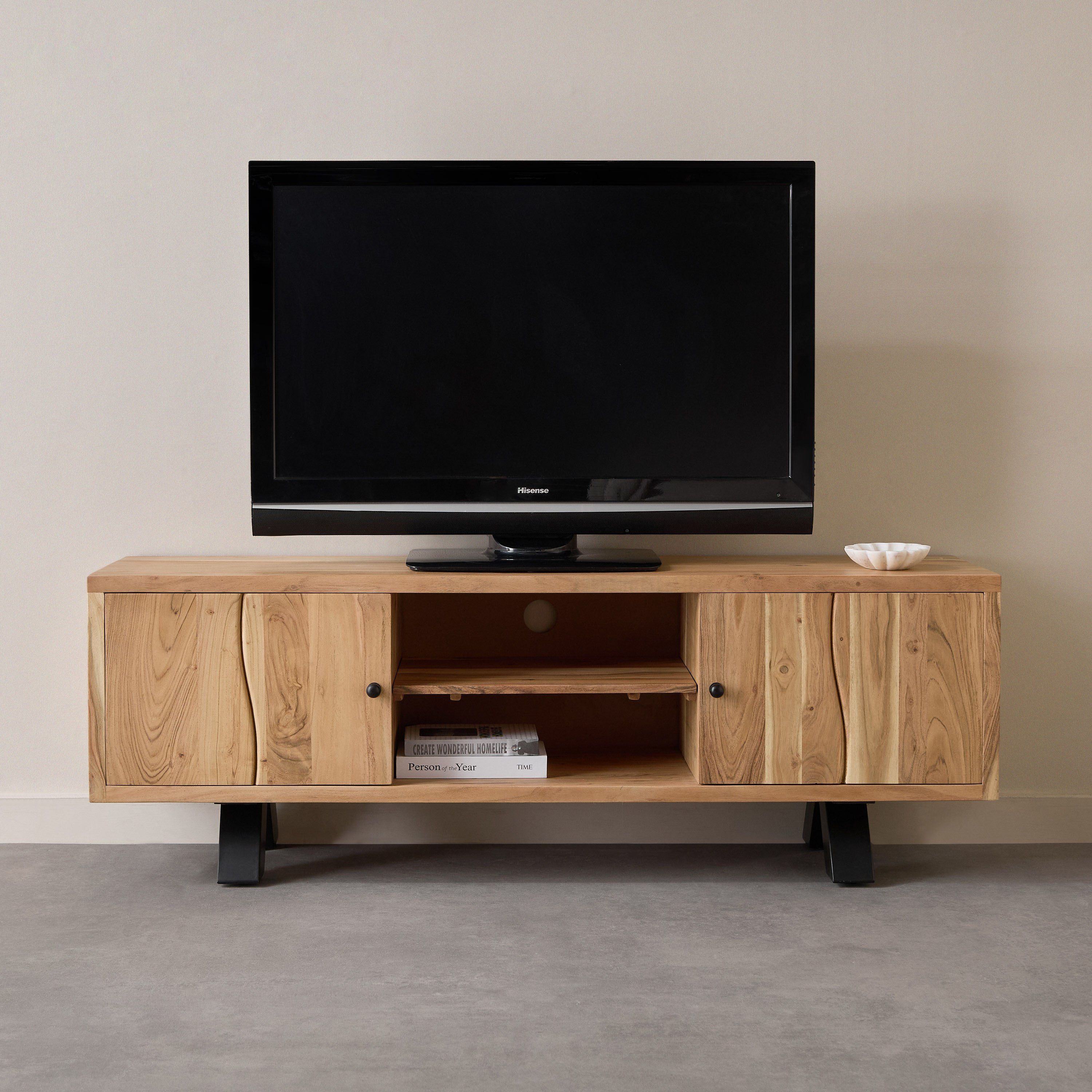 وحدة تلفزيون حتى 70 بوصة 1.6 متر بـ2 باب حوّاف طبيعية - أرنو من فيندرا-hbxlivingroom-mediaunitsandstorage-tvunits-image-2