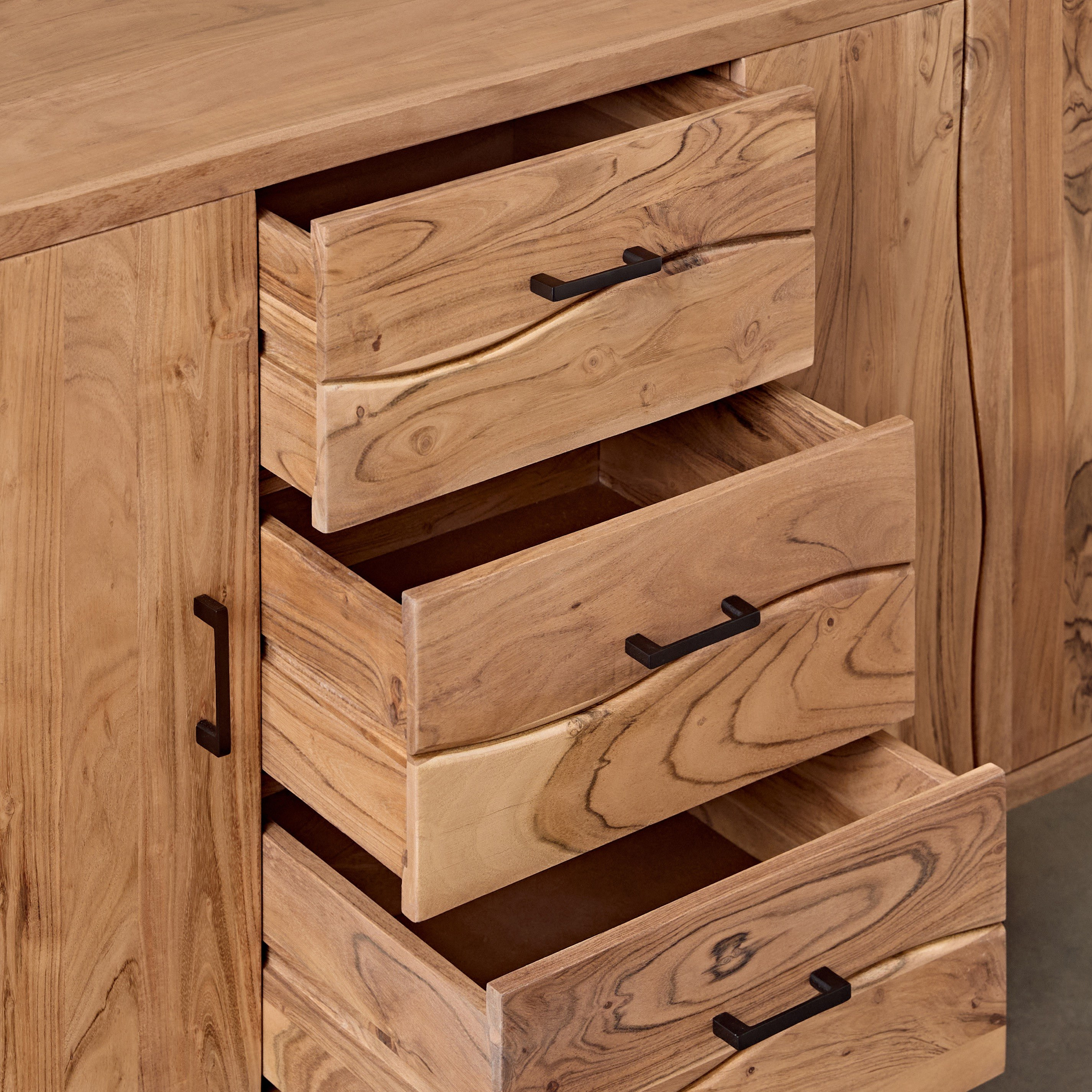 خزانة جانبية 2 باب و3 أدراج من الخشب الصلب - كوستا لايف إيدج من فيندرا-hbxfurniture-diningroom-buffetsandsideboards-image-7