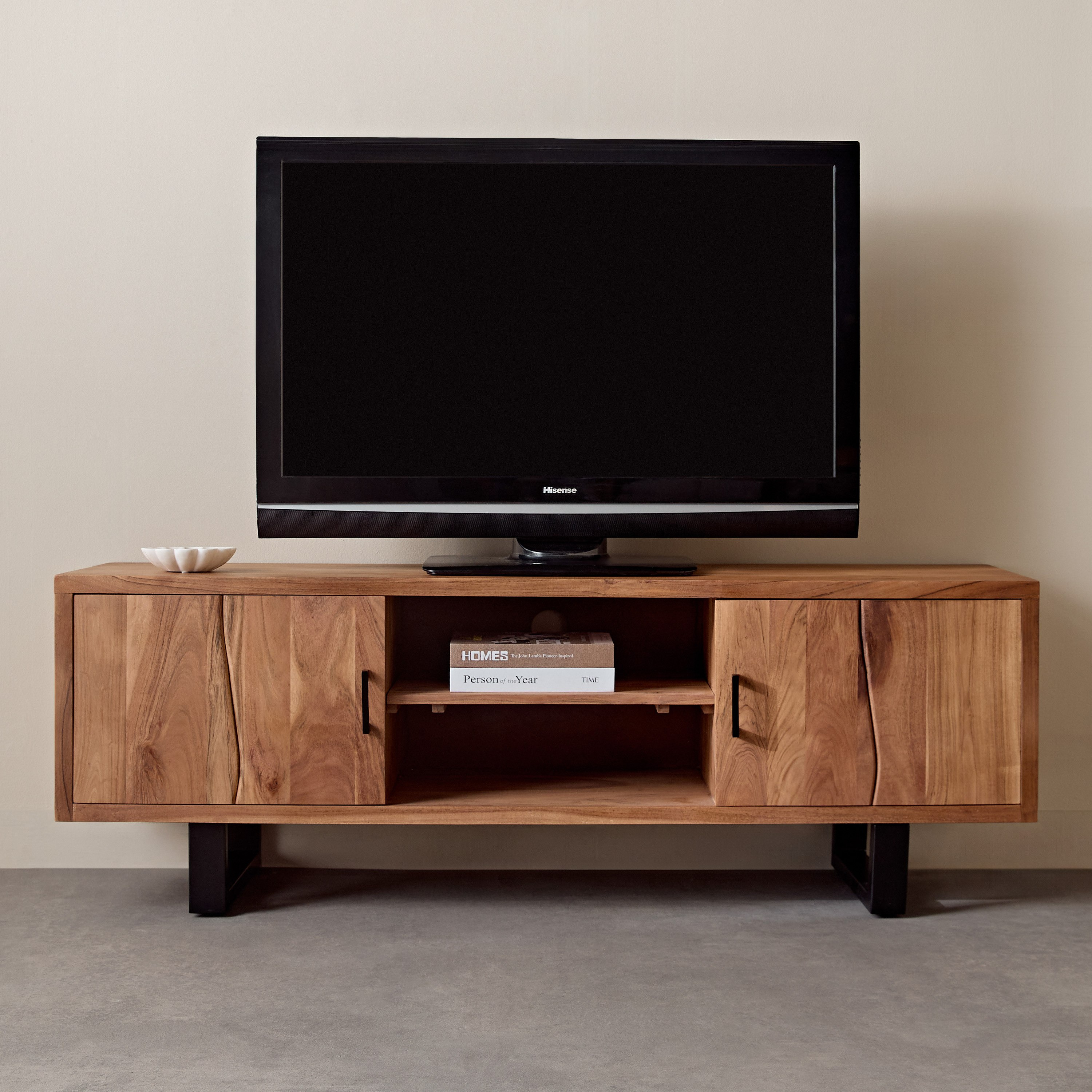 Vendra Costa 1.6 Metre 2-Door Live Edge TV Unit for TVs up to 70 inches-hbxlivingroom-mediaunitsandstorage-tvunits-image-2