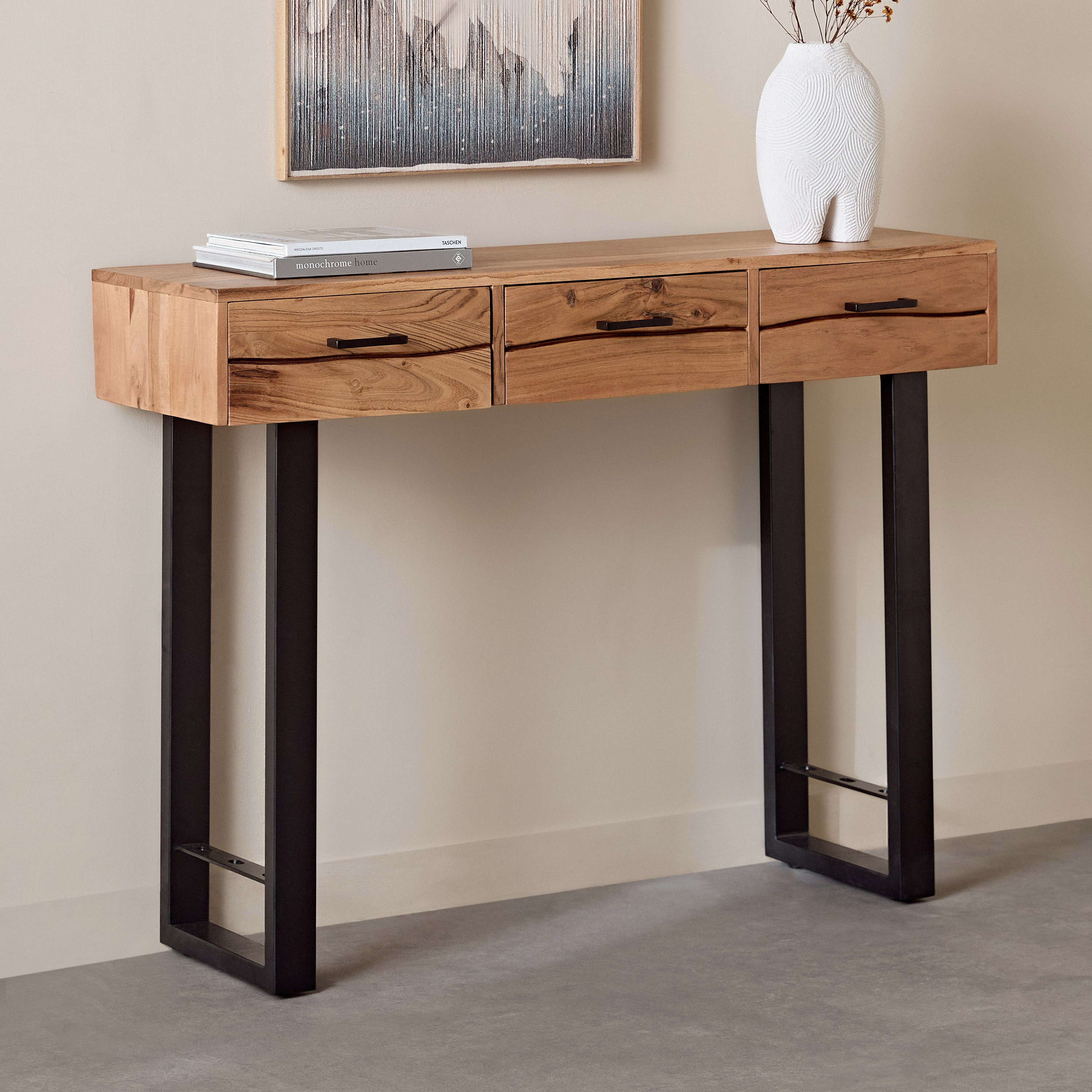 Vendra Costa Solid Wood Console Table-hbxfurniture-tablesandstands-consoletables-image-1
