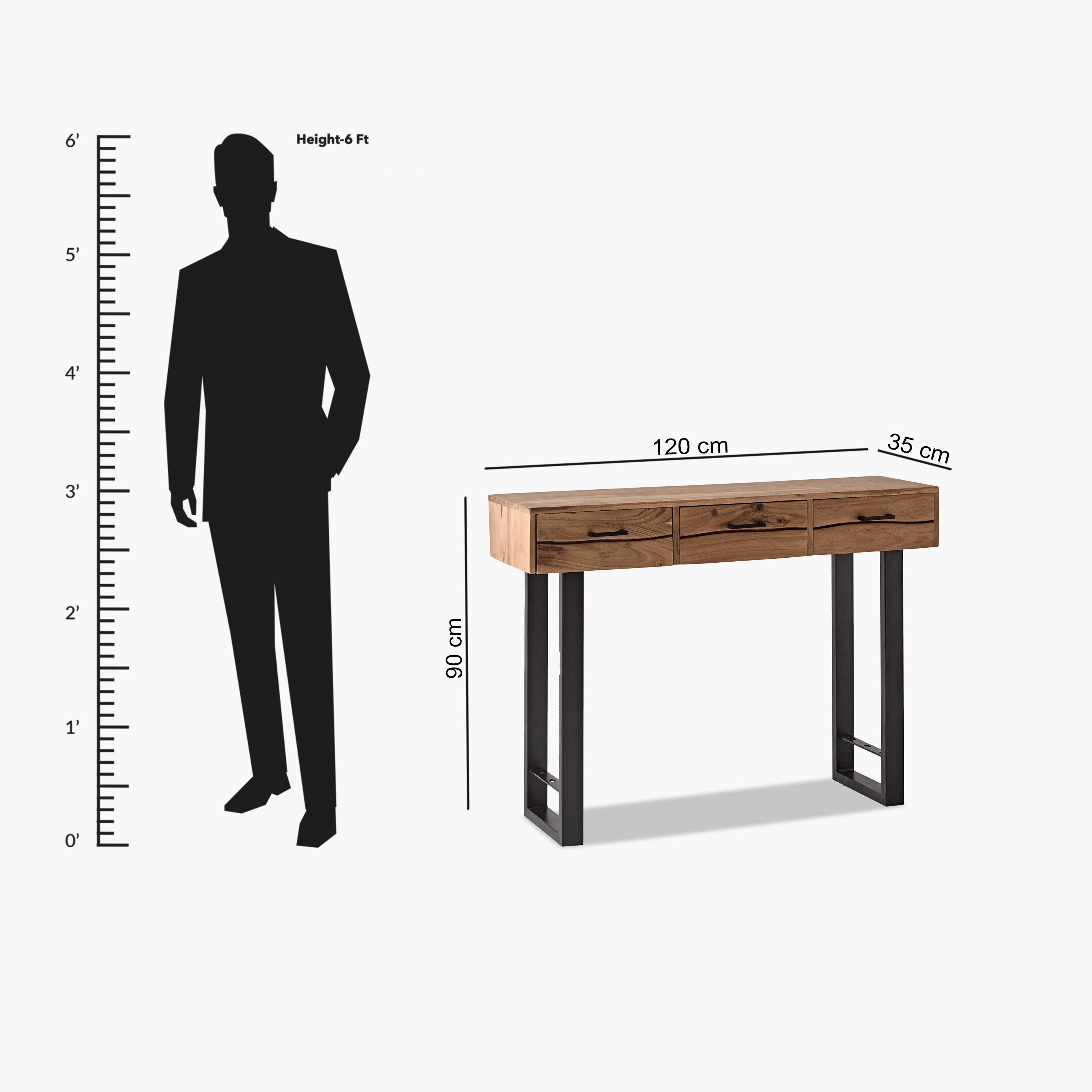 Vendra Costa Solid Wood Console Table-hbxfurniture-tablesandstands-consoletables-image-8