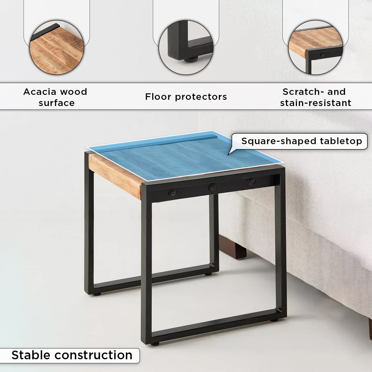 طاولة جانبية بسطح من الخشب الصلب - راستيك من فيندرا-hbxfurniture-livingroom-endtables-image-5