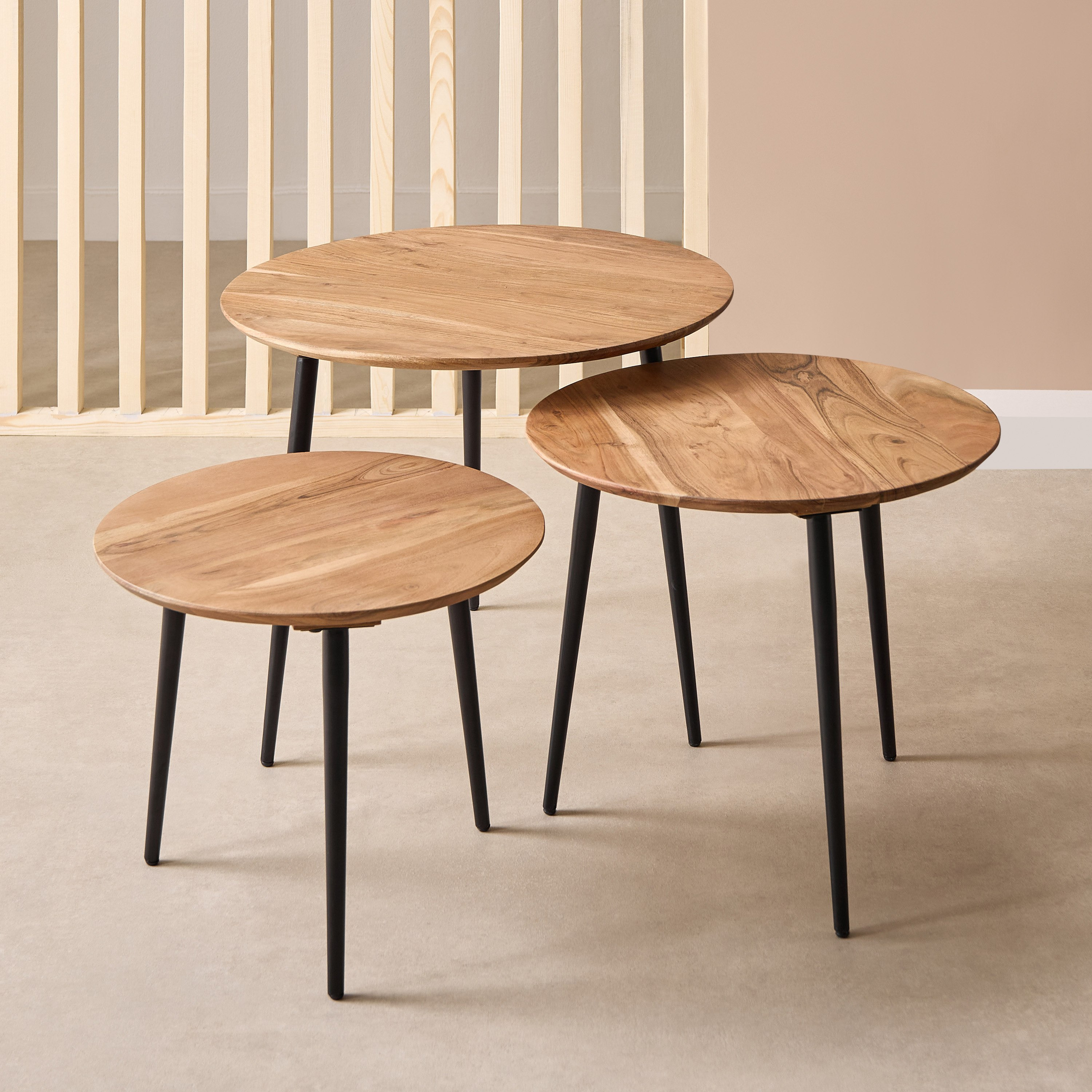 طقم طاولات متداخلة 3 قطع من الخشب الصلب - لاك من كافون-hbxfurniture-livingroom-nestingtables-image-2
