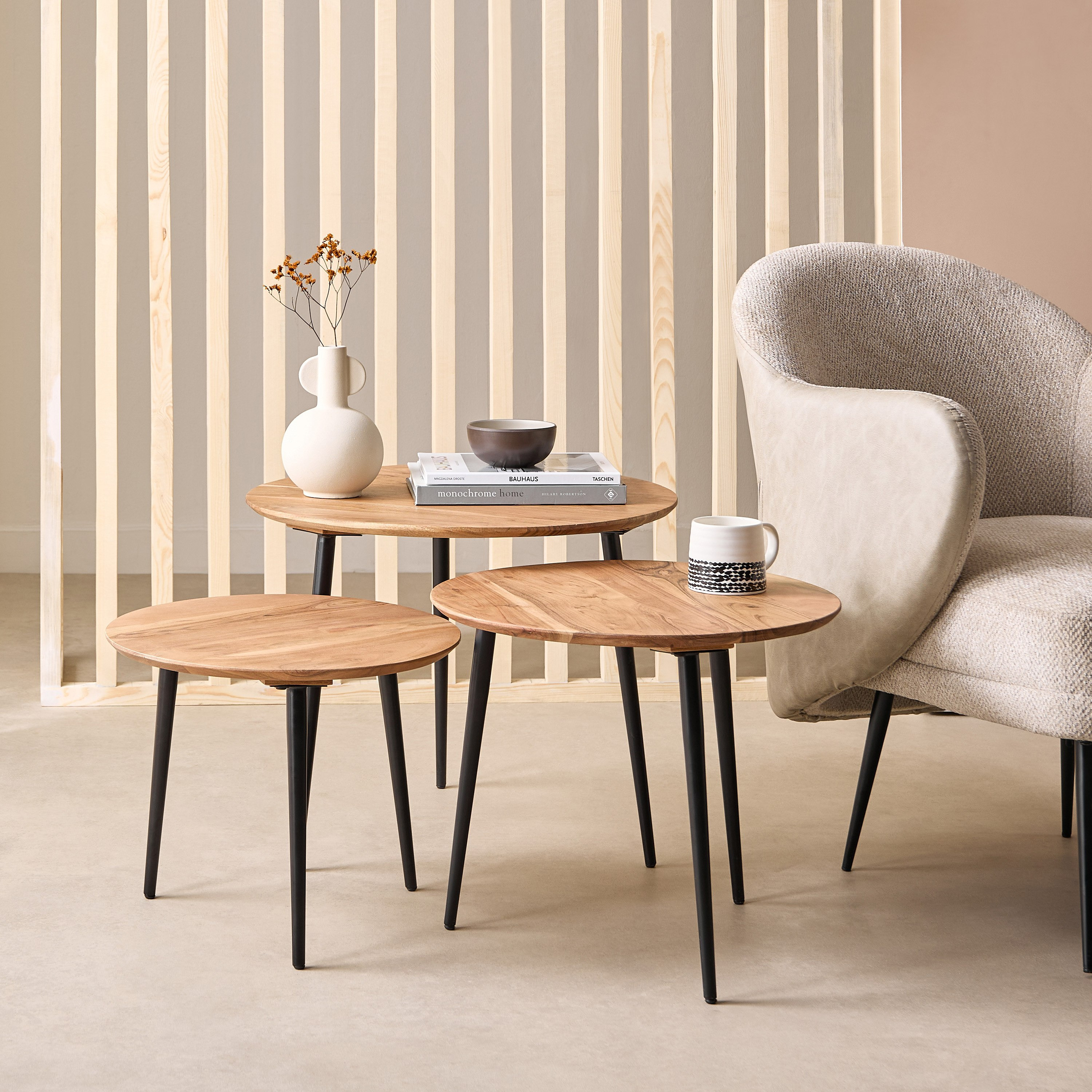 طقم طاولات متداخلة 3 قطع من الخشب الصلب - لاك من كافون-hbxfurniture-livingroom-nestingtables-image-7