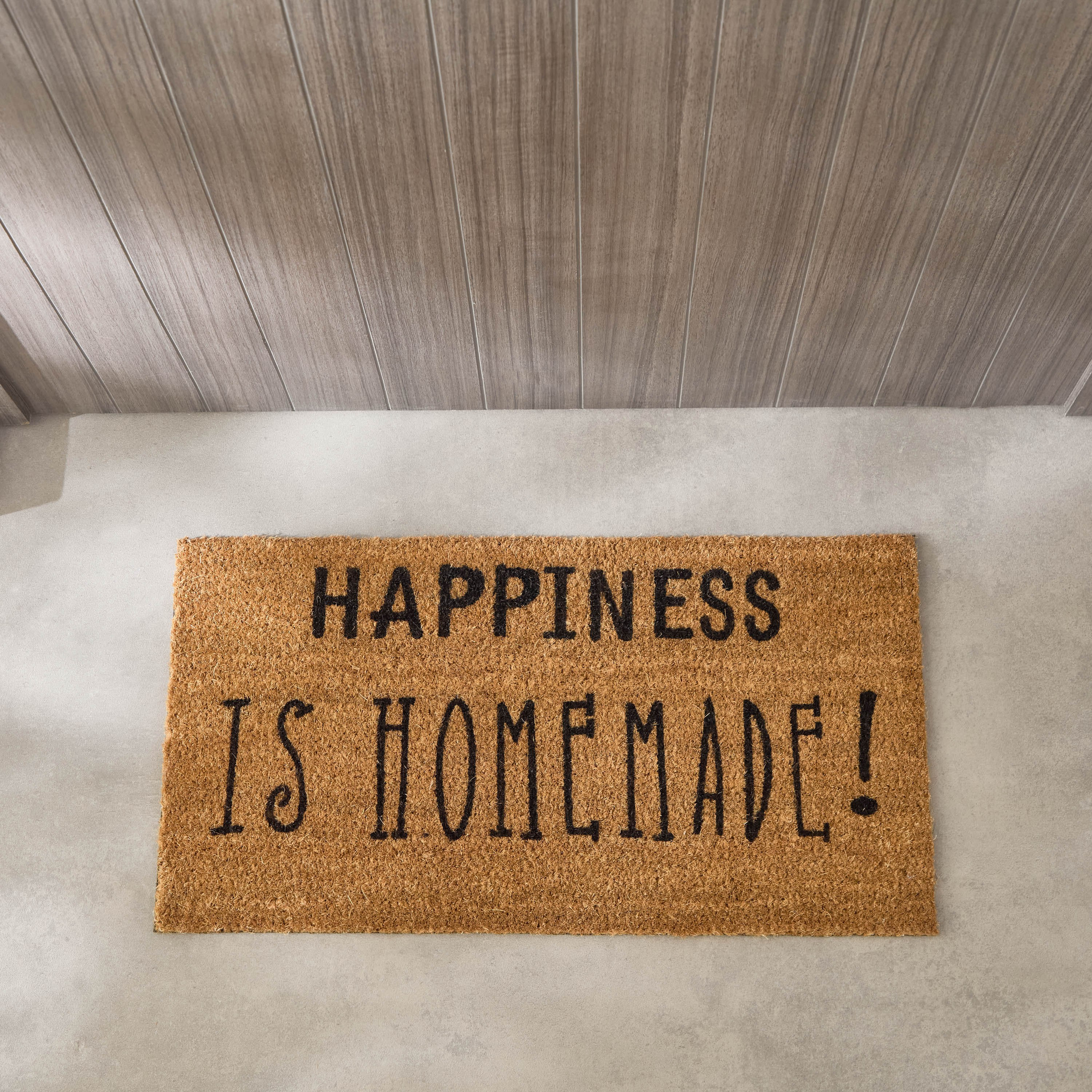 سجادة باب من ألياف جوز الهند بظهر لاتكس وطبعات هابي - 40x75 سم-hbxhomeware-hbxlivingroom-image-2