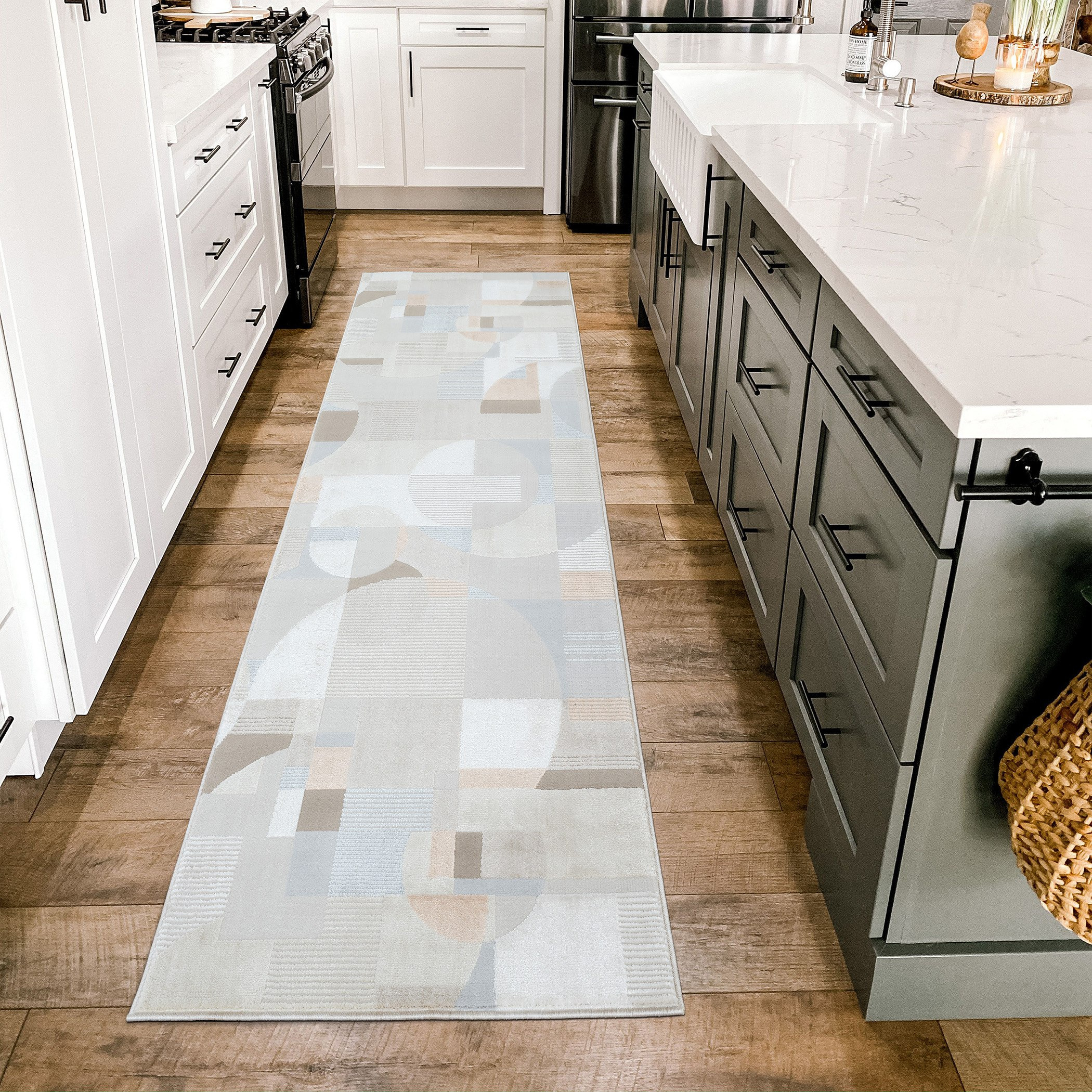 Mona Anti-Skid Jacquard Rug - 80x230 cm-hbxdecorandfurnishings-floorcoverings-rugs-image-1