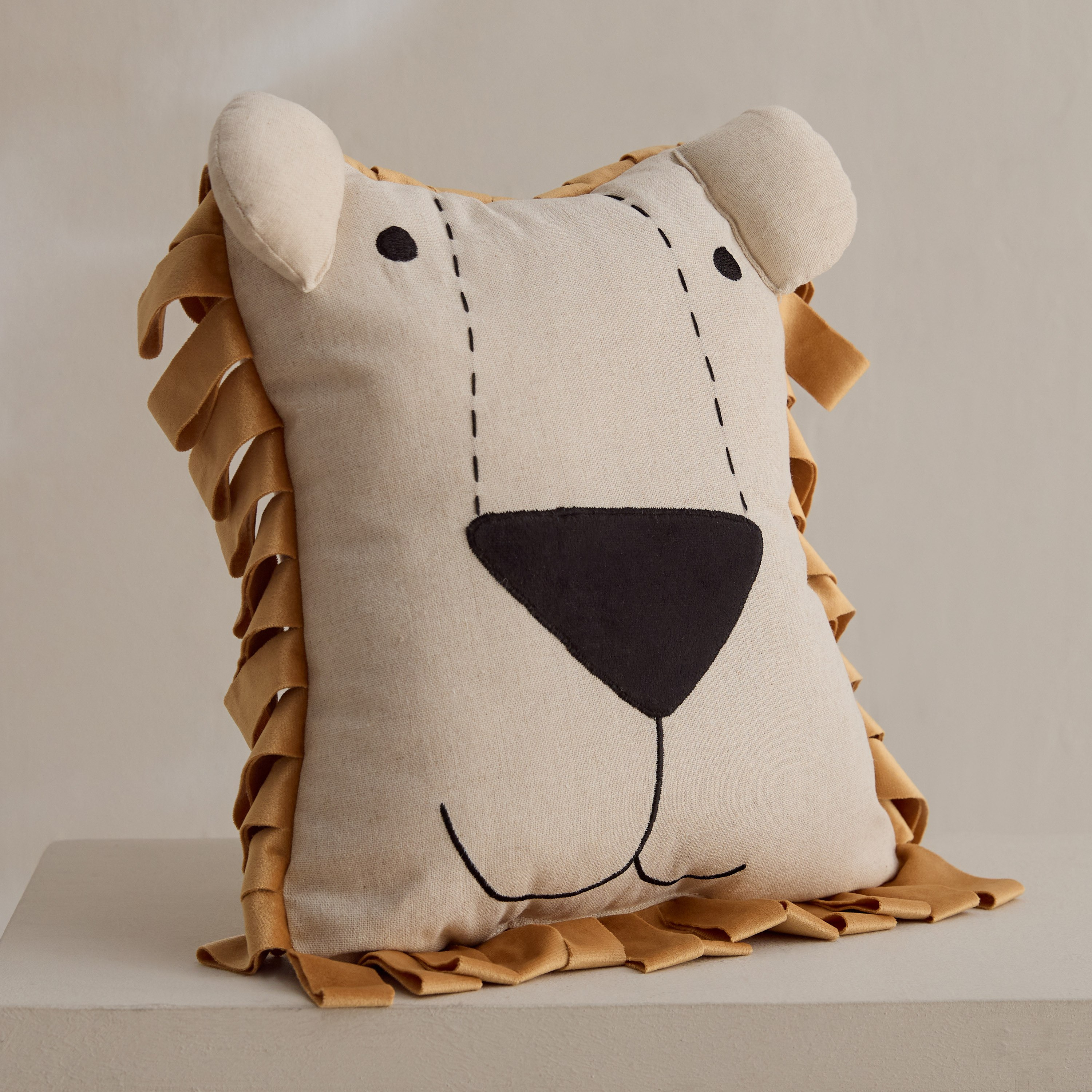 Forresta Lion Shaped Cushion - 27x33 cm-hbxhomeware-hbxbedroom-image-1
