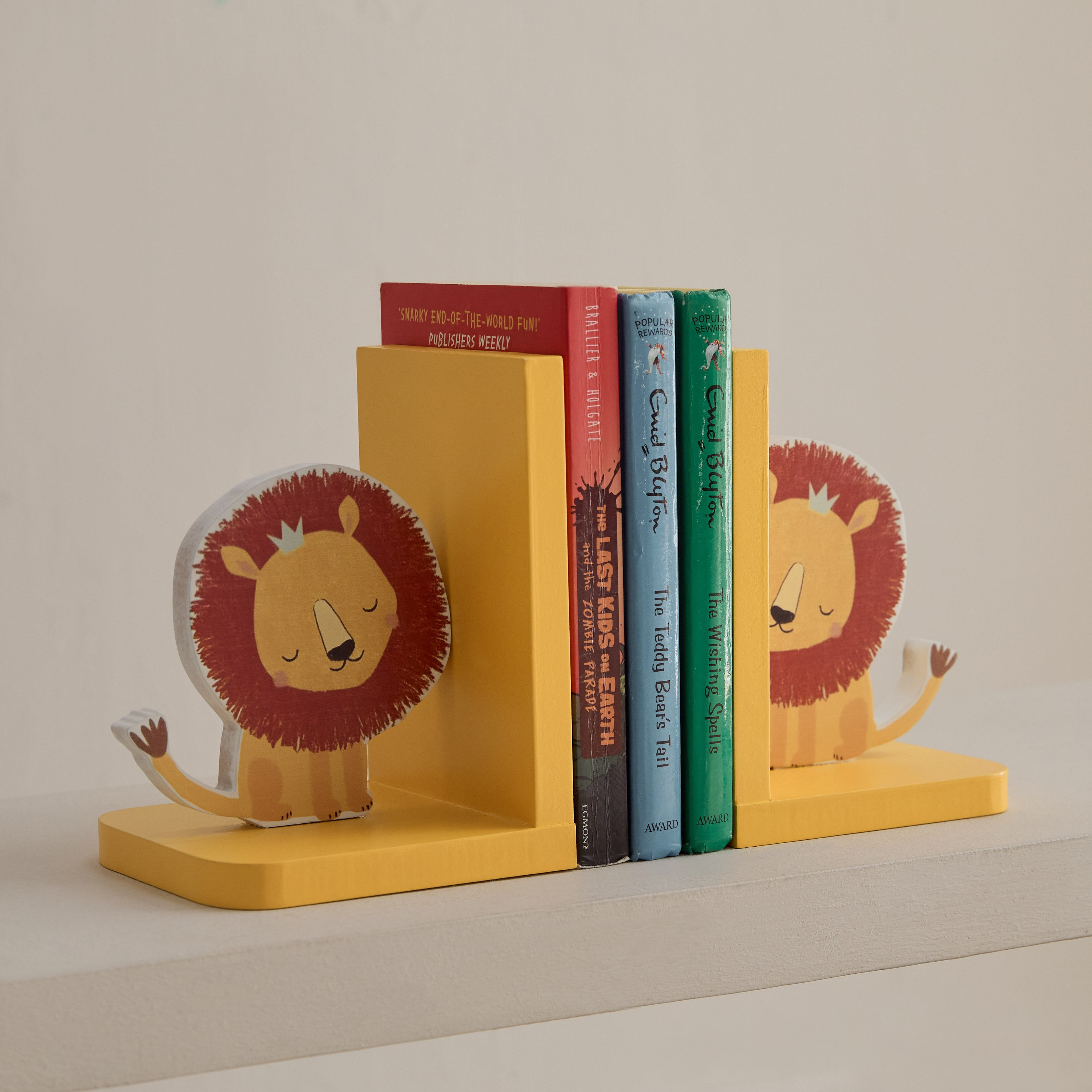 Forresta Lion 2-Piece Book End Set - 26x12x18 cm-hbxhomeware-hbxkidsandyouth-image-1