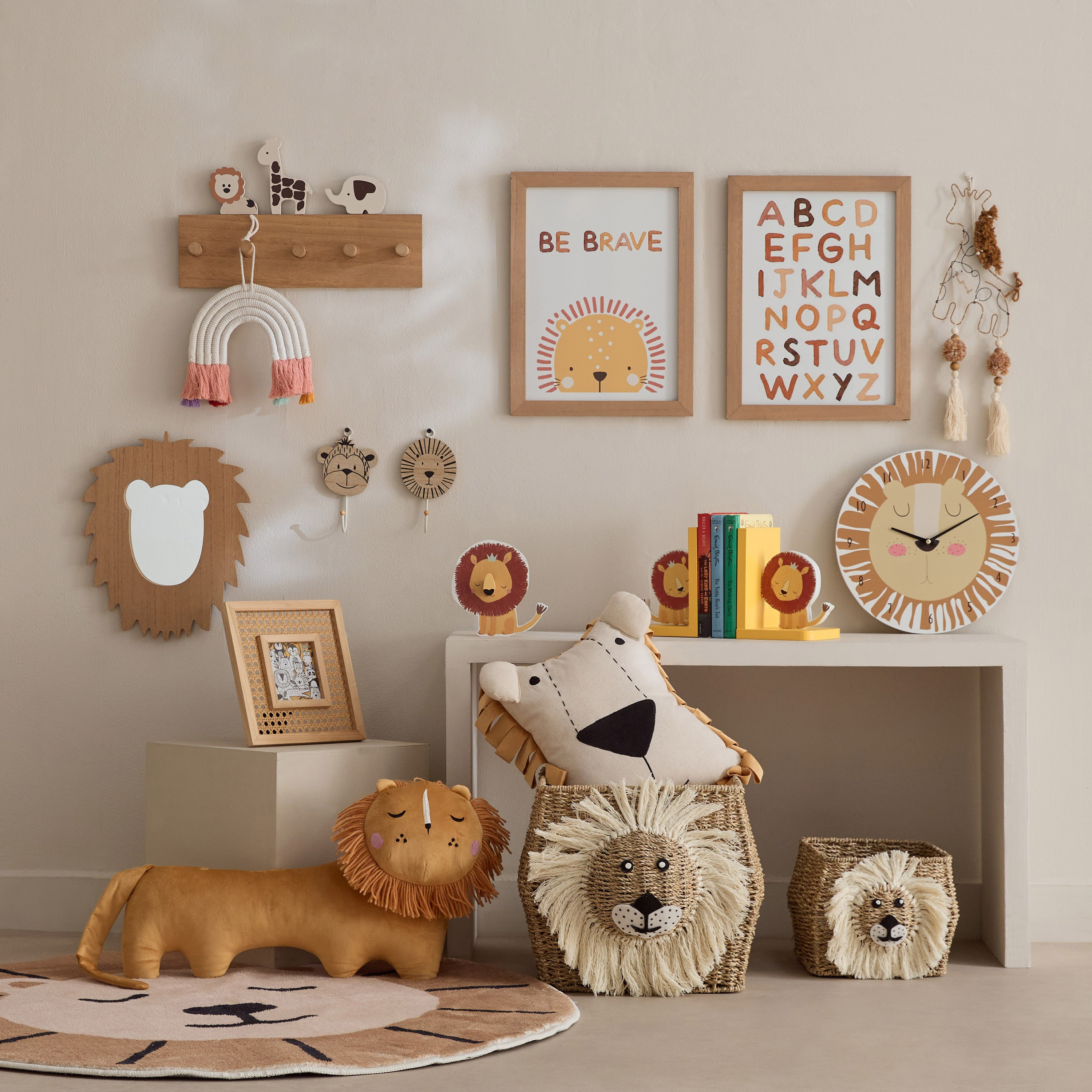 Forresta Lion 2-Piece Book End Set - 26x12x18 cm-hbxhomeware-hbxkidsandyouth-image-4