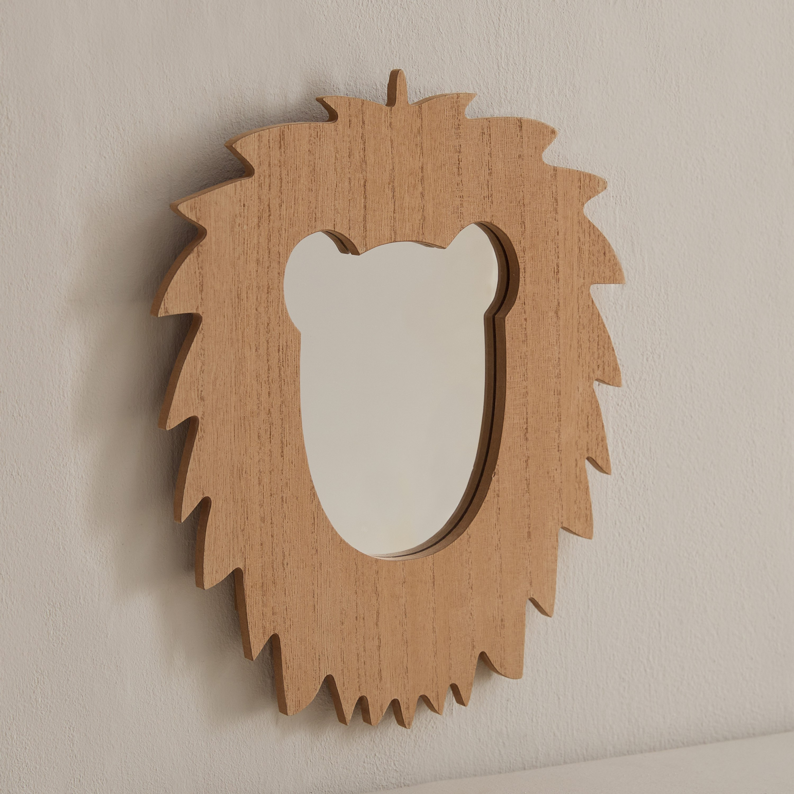 Forresta Lion Wall Mirror - 28x34.5 cm-hbxkidsandyouth-walldecor-mirrors-image-1