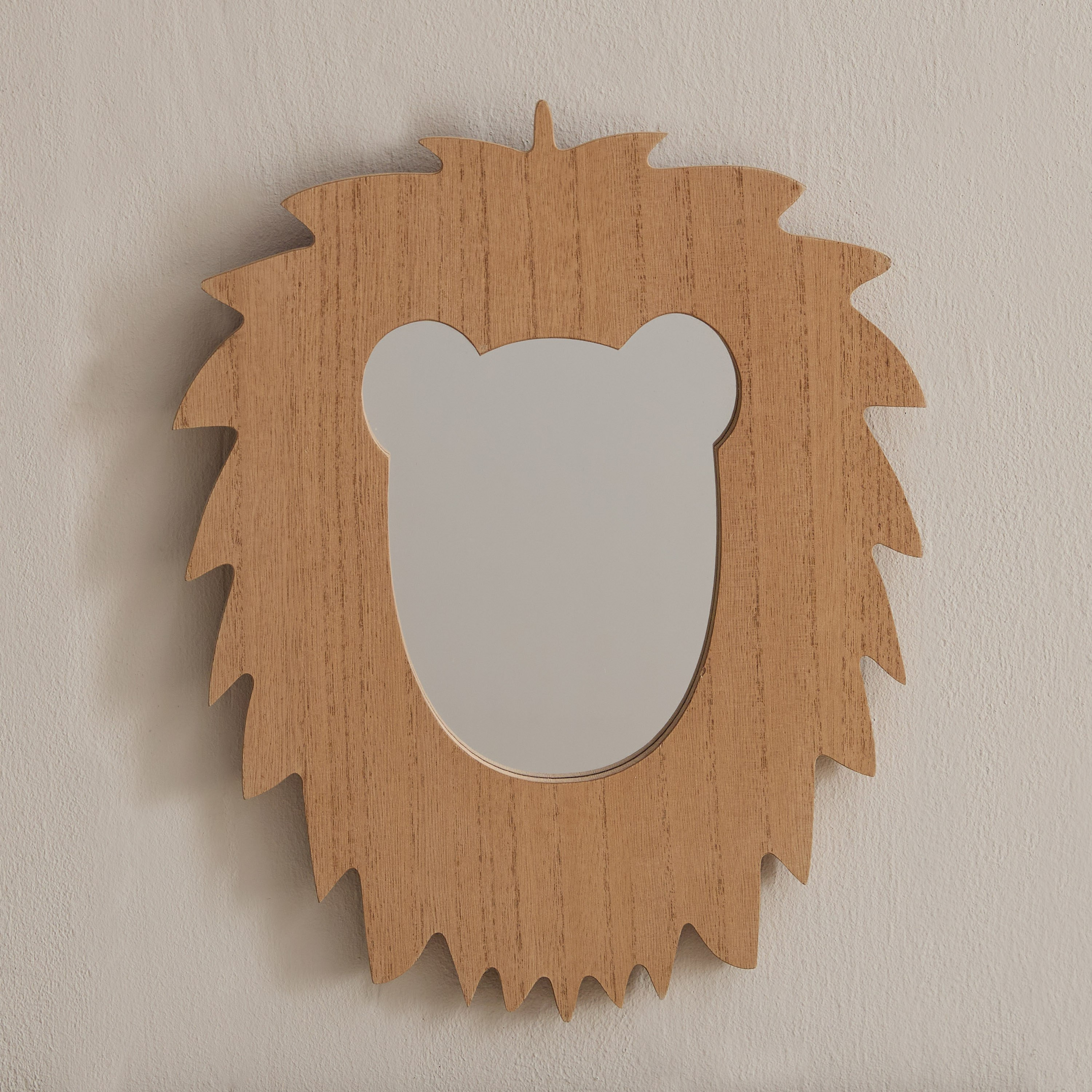 Forresta Lion Wall Mirror - 28x34.5 cm-hbxkidsandyouth-walldecor-mirrors-image-2