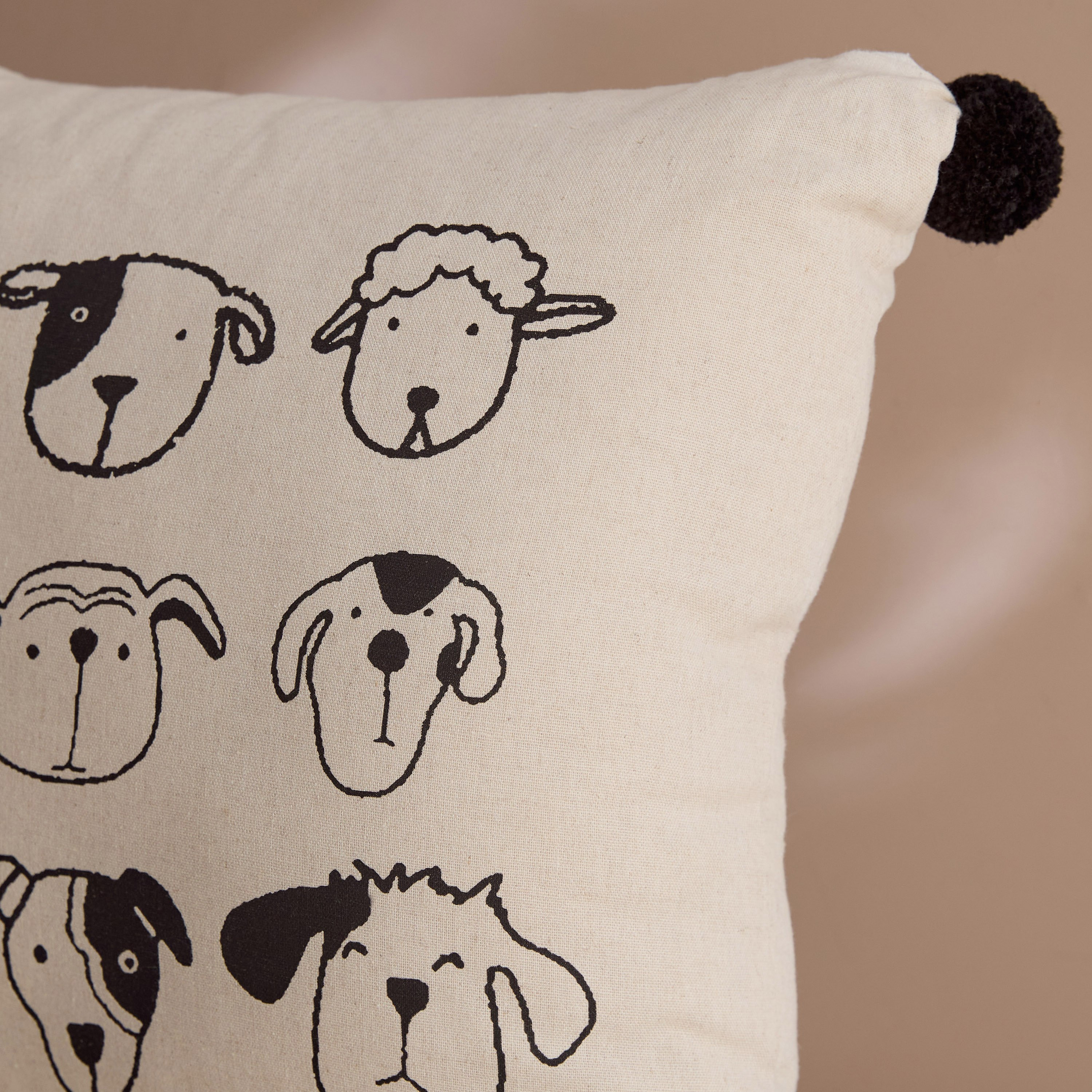 Forresta Animal Faces Filled Cushion - 45x45 cm-hbxhomeware-hbxbedroom-image-2