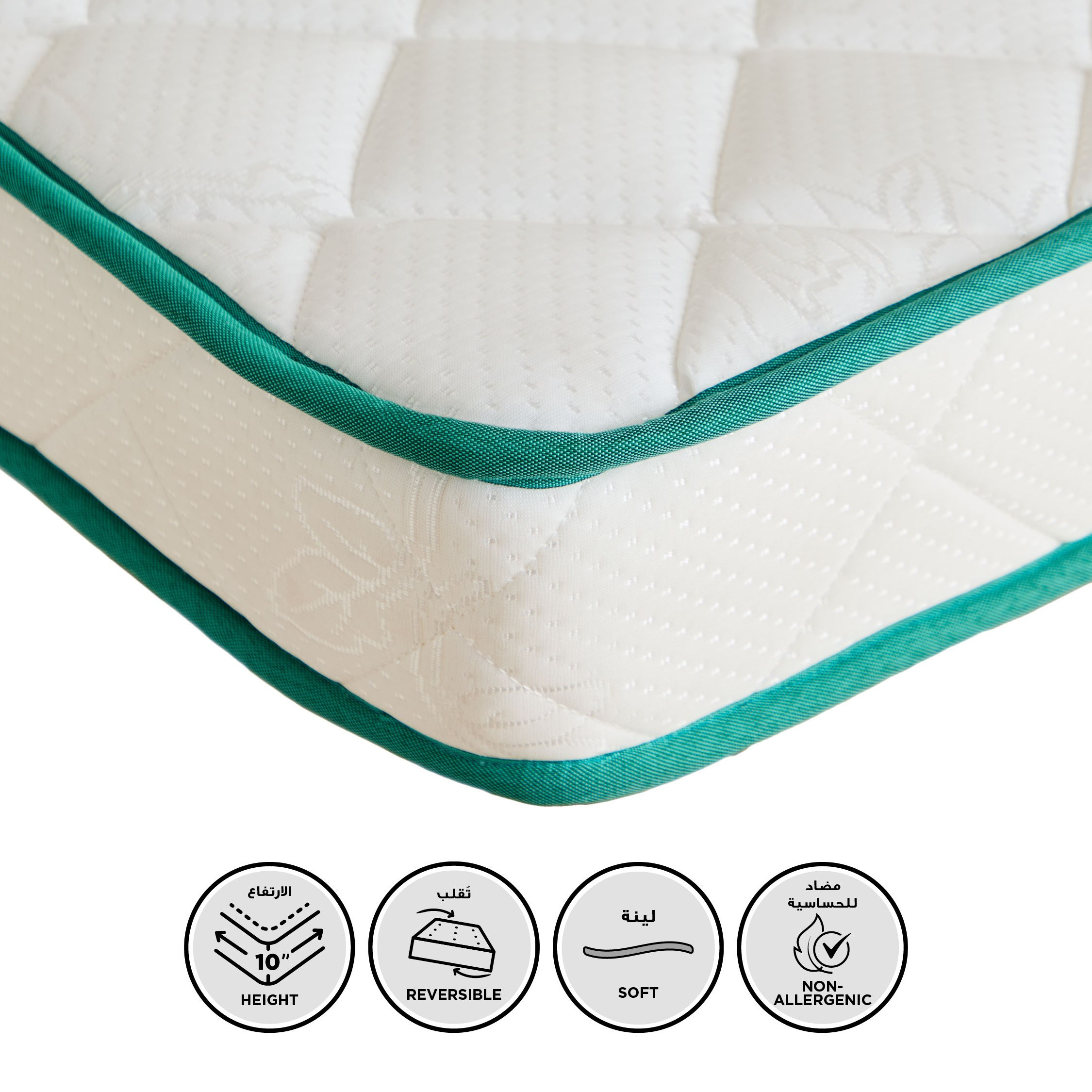مرتبة إسفنج للأطفال (0-3 سنوات) من سليب إيز آي تودلر إن إكس تي - 70x130x10 سم-hbxfurniture-mattresses-toddler-image-1