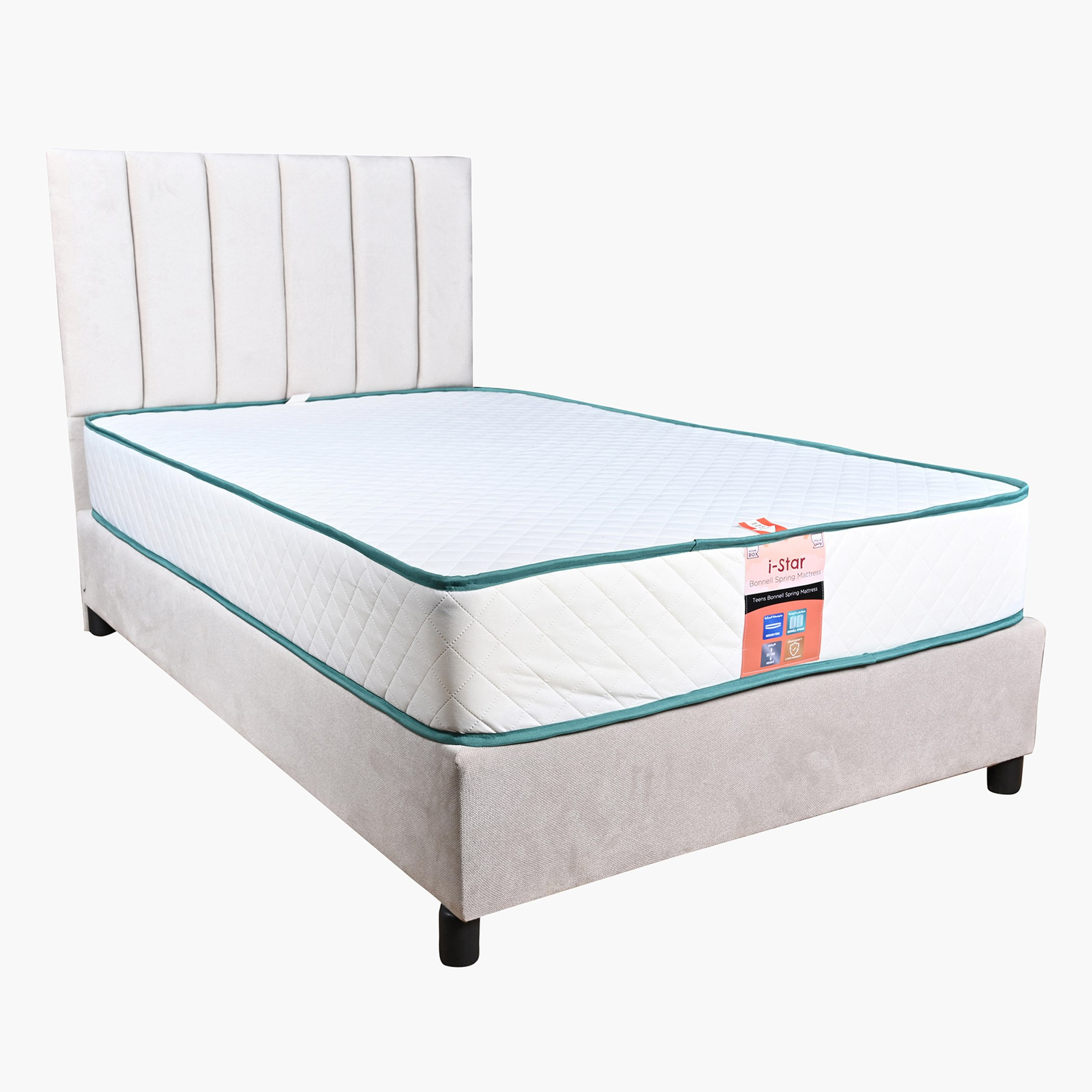 مرتبة فردية بنوابض حلزونية للأطفال من سليب إيز آي ستار - 90x190x22 سم-hbxfurniture-bedroom-mattresses-single-image-2
