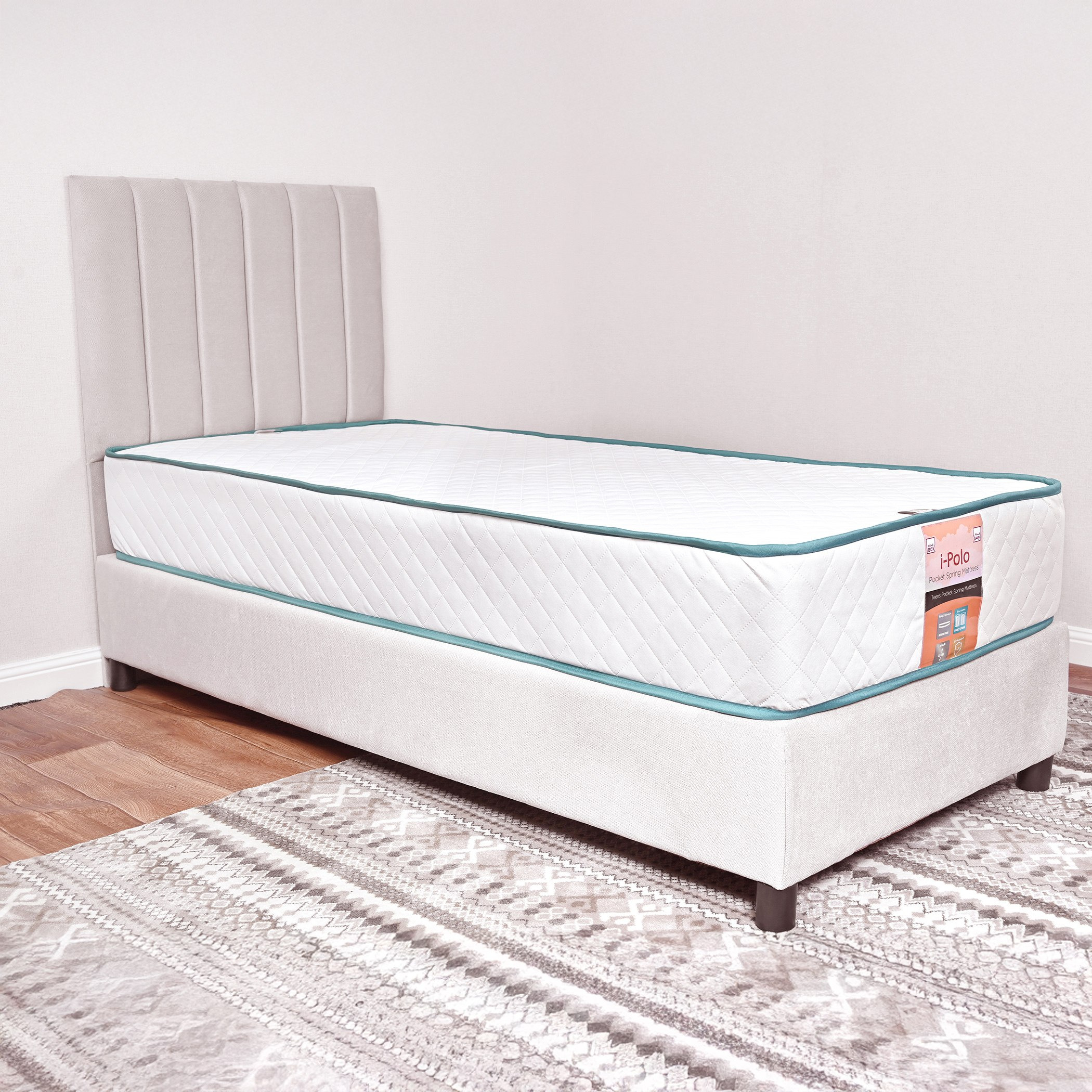مرتبة فردية بنوابض جيبية للأطفال من سليب إيز آي بولو - 90x190x25 سم-hbxfurniture-bedroom-mattresses-single-image-2