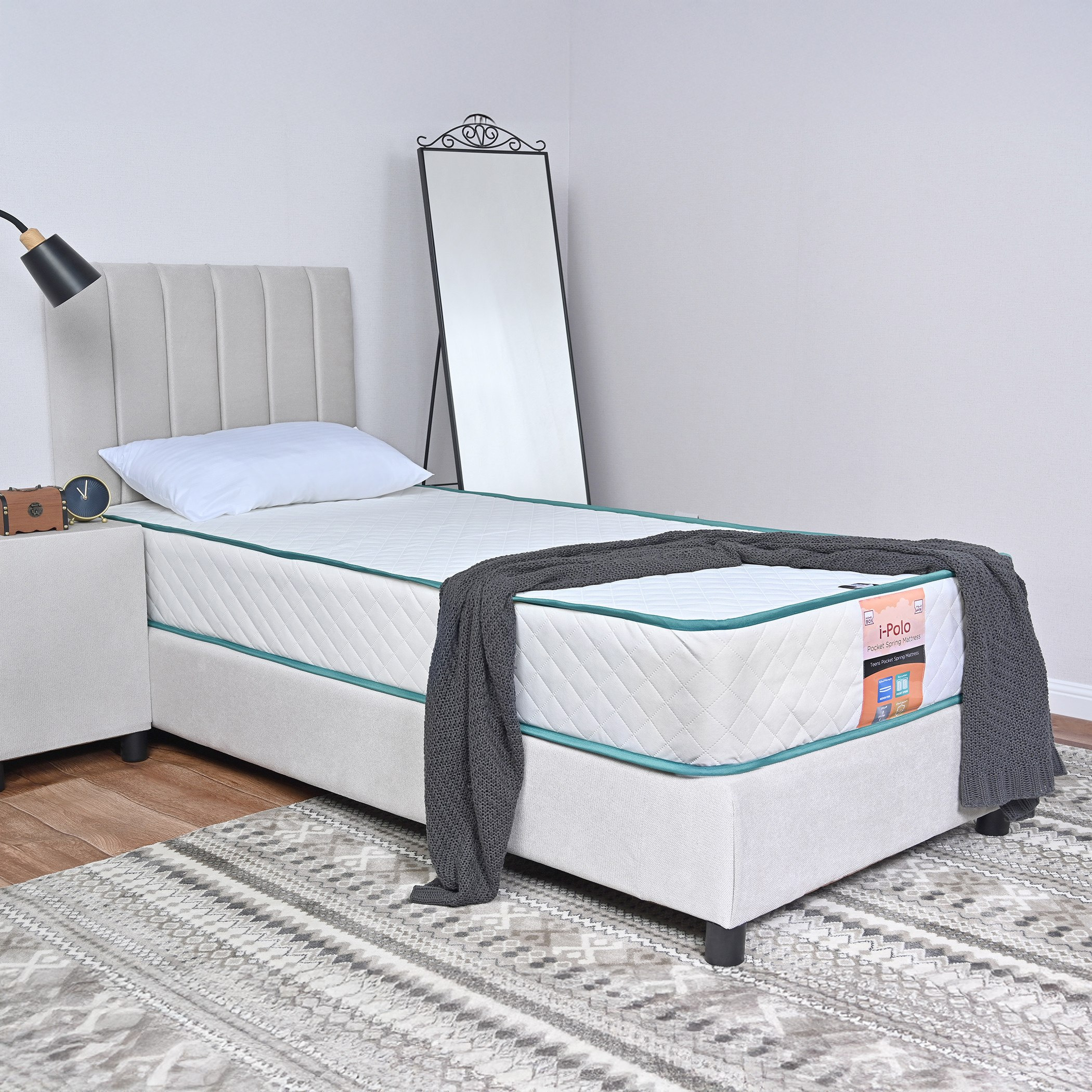 مرتبة فردية بنوابض جيبية للأطفال من سليب إيز آي بولو - 90x190x25 سم-hbxfurniture-bedroom-mattresses-single-image-6