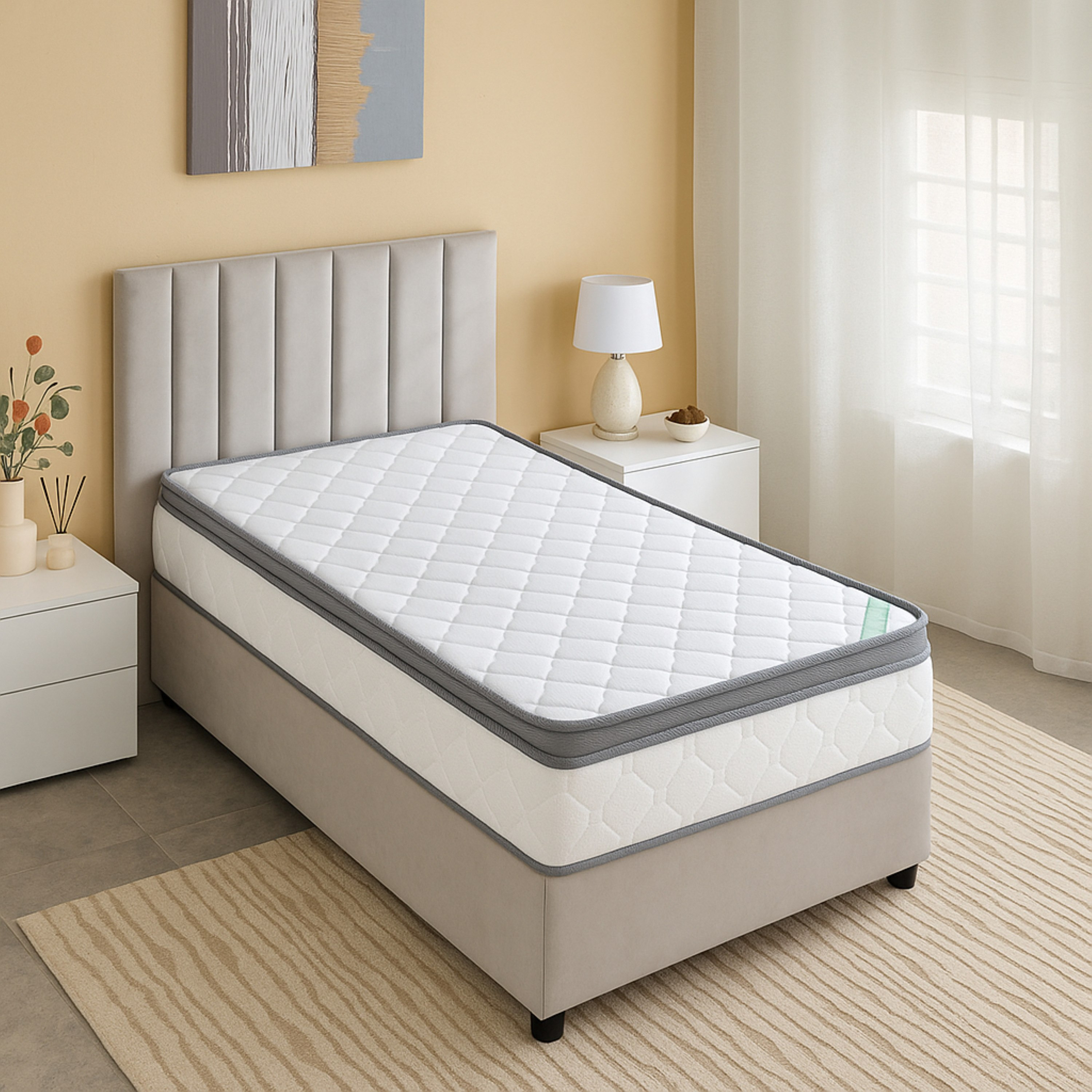 SleepNest iMedico Eurotop Medium Firm Rebonded Foam Single Mattress - 90x190x23 cm-PROMO_HB_KSA_HBX10_190925-image-3