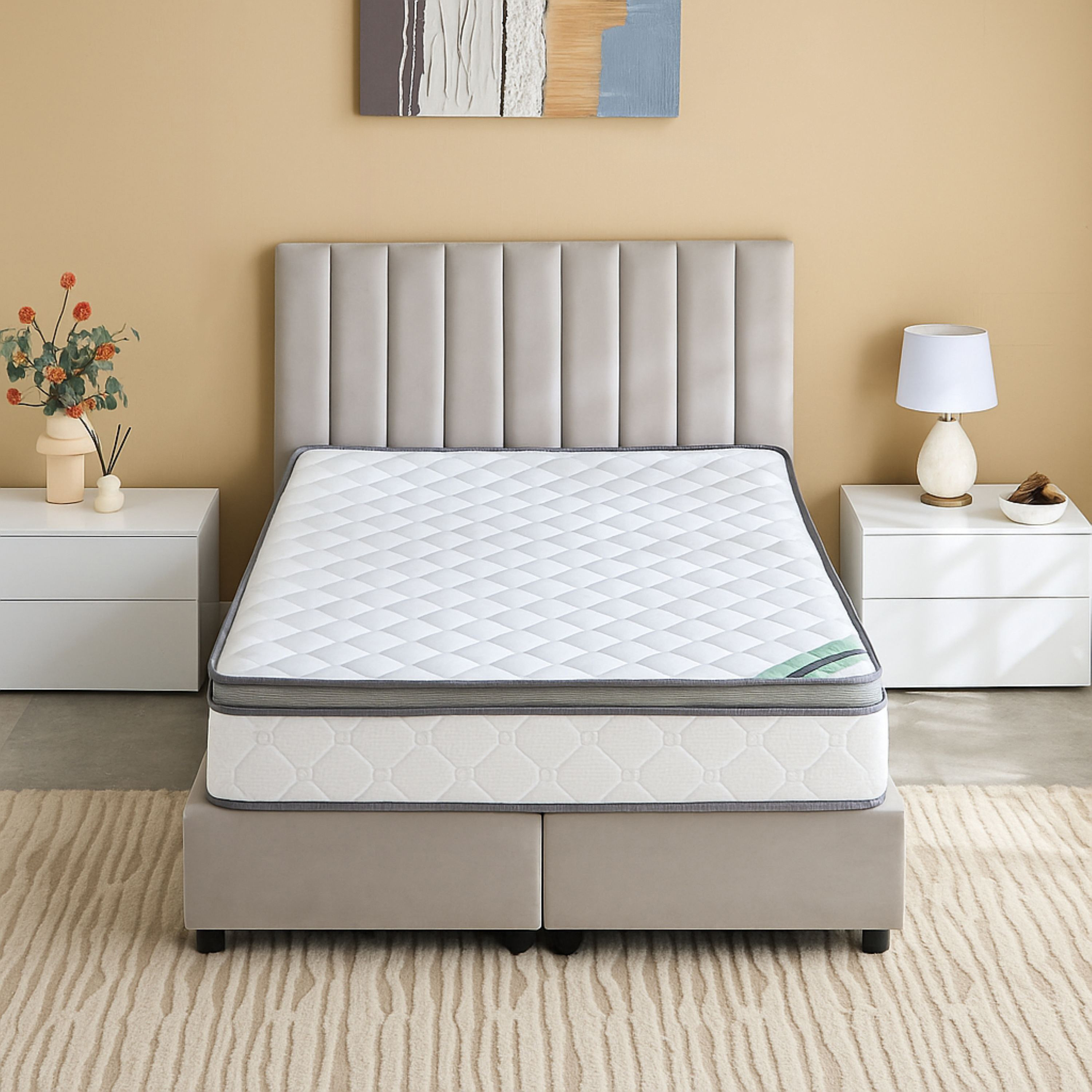 مرتبة كوين بإسفنج مجدد من سليب نست آي ميديكو يوروتوب - 150x200x23 سم-hbxbedroom-mattresses-queen-image-2