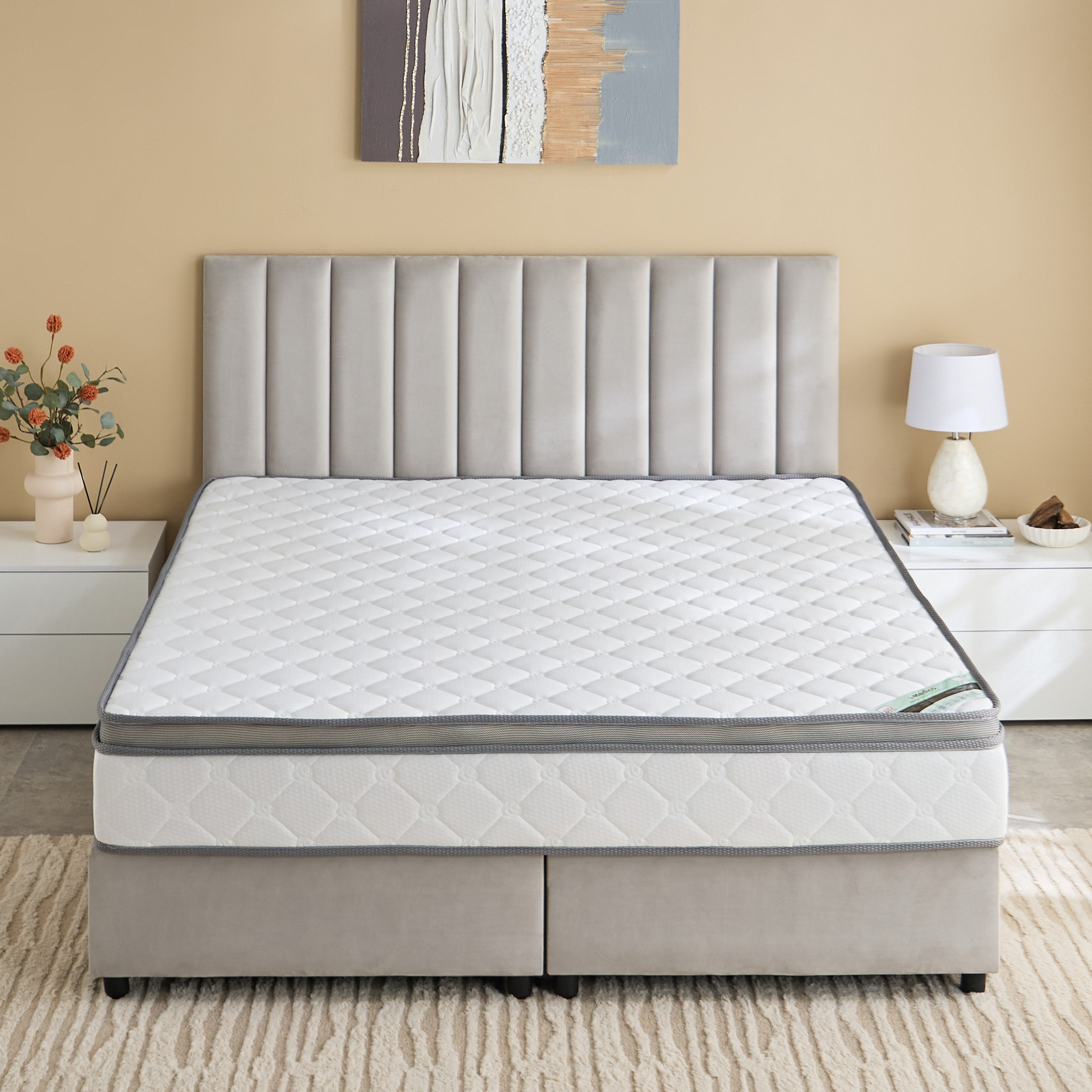مرتبة كينج بإسفنج مجدد من سليب نست آي ميديكو يوروتوب - 180x200x23 سم-hbxfurniture-mattresses-king-image-2