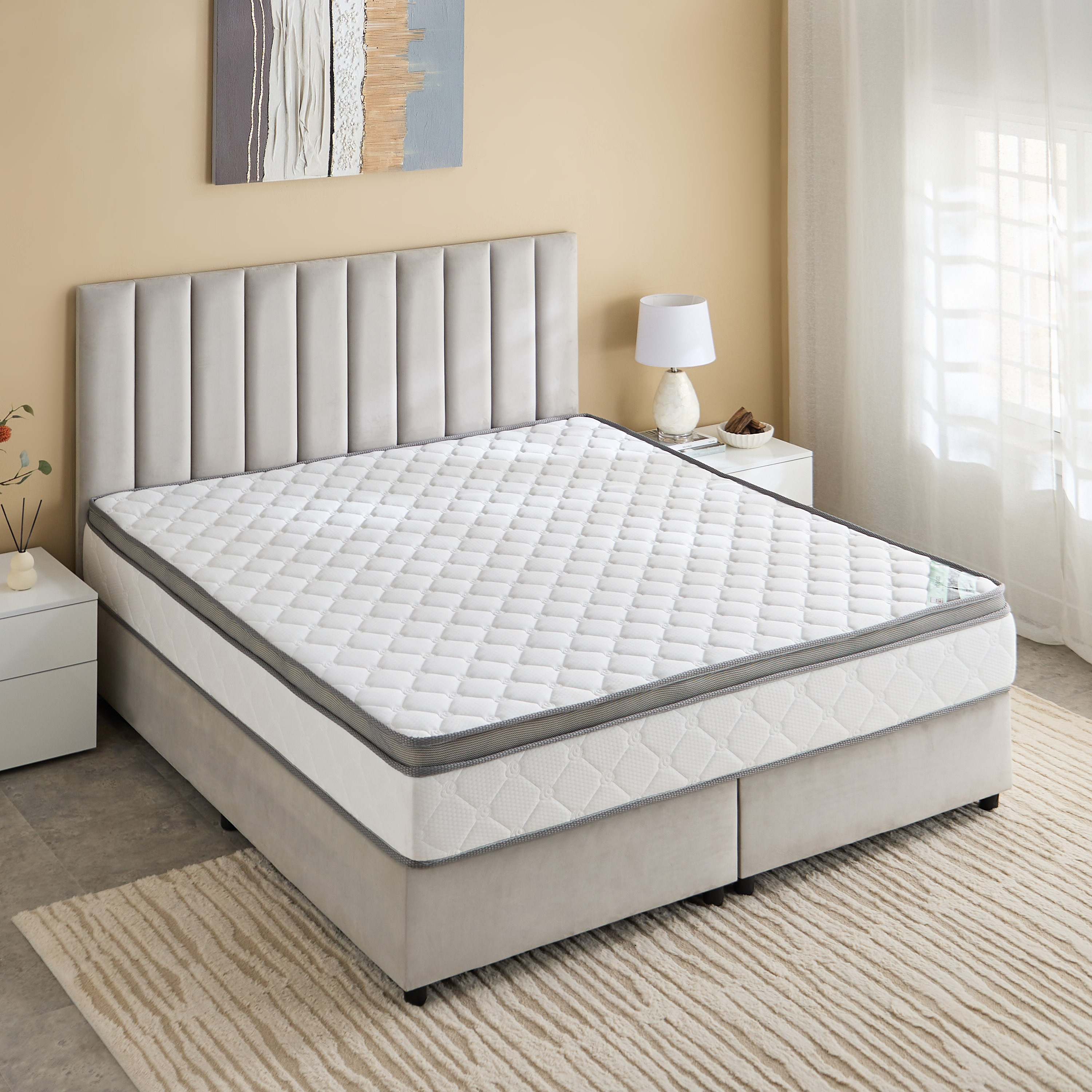 مرتبة كينج بإسفنج مجدد من سليب نست آي ميديكو يوروتوب - 180x200x23 سم-hbxfurniture-mattresses-king-image-3