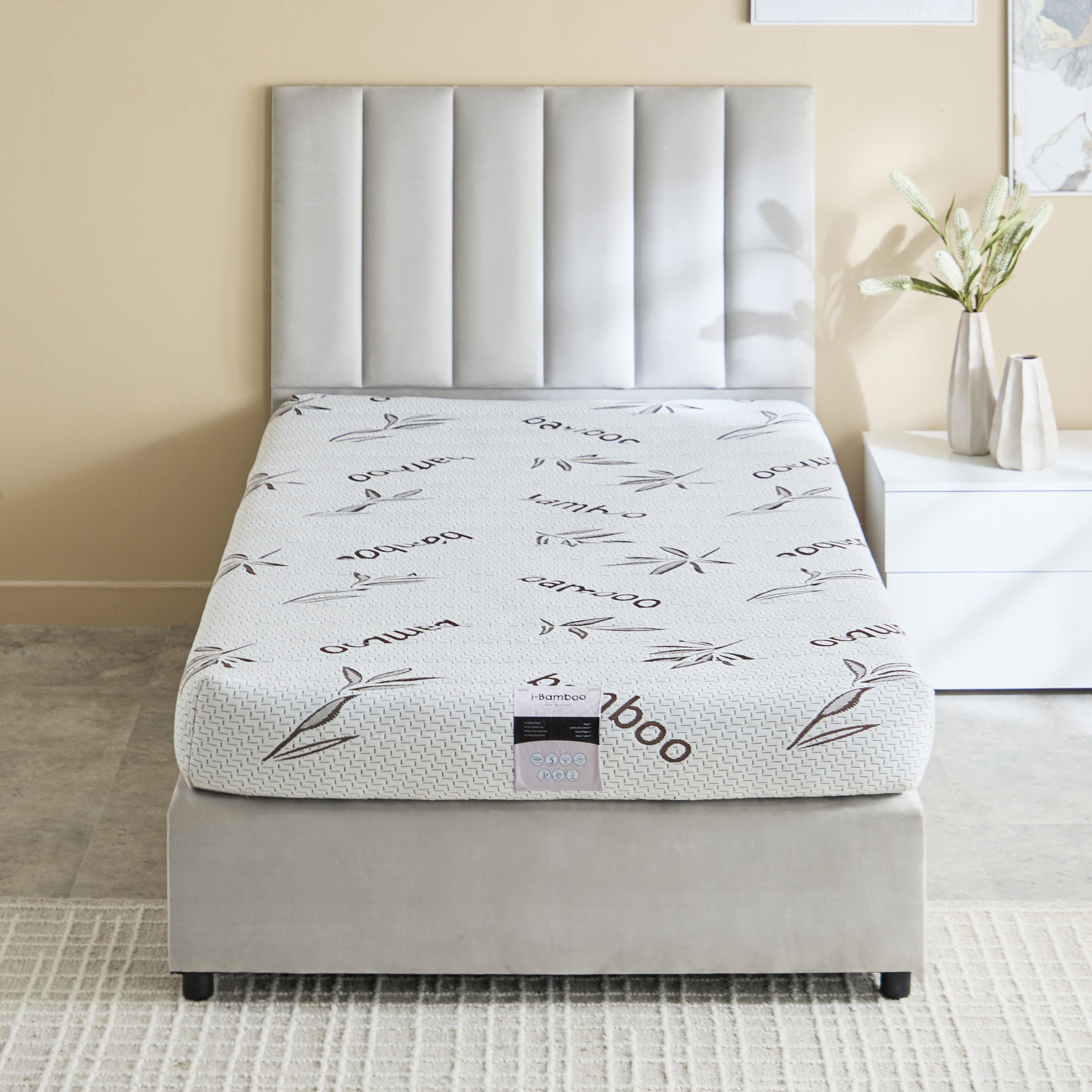 مرتبة فردية إسفنج وقماش للأطفال من سليب إيز آي بامبو - 90x190x20 سم-hbxfurniture-bedroom-mattresses-single-image-2