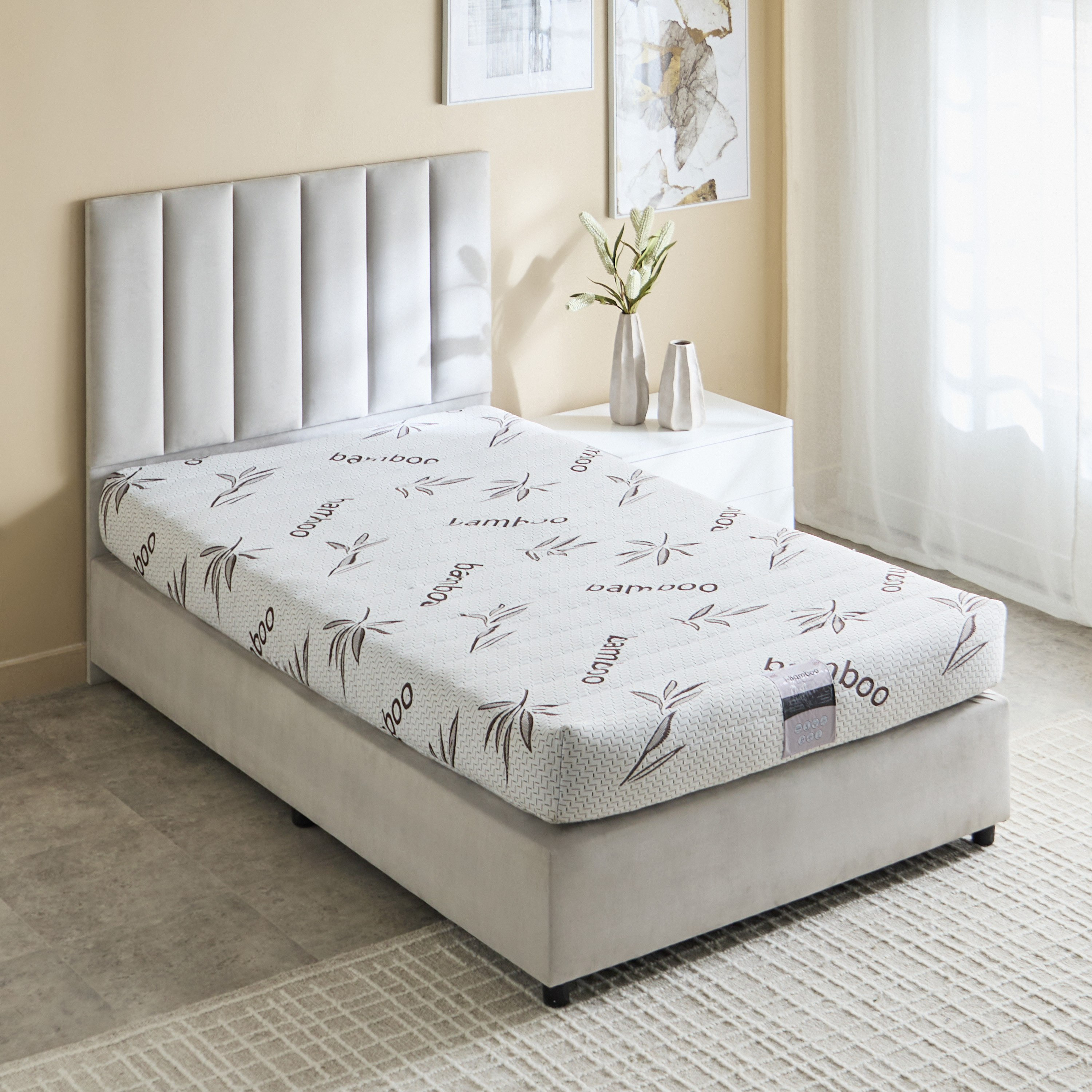 مرتبة توين إسفنج وقماش للأطفال من سليب إيز آي بامبو - 120x200x20 سم-hbxfurniture-mattresses-twin-image-3