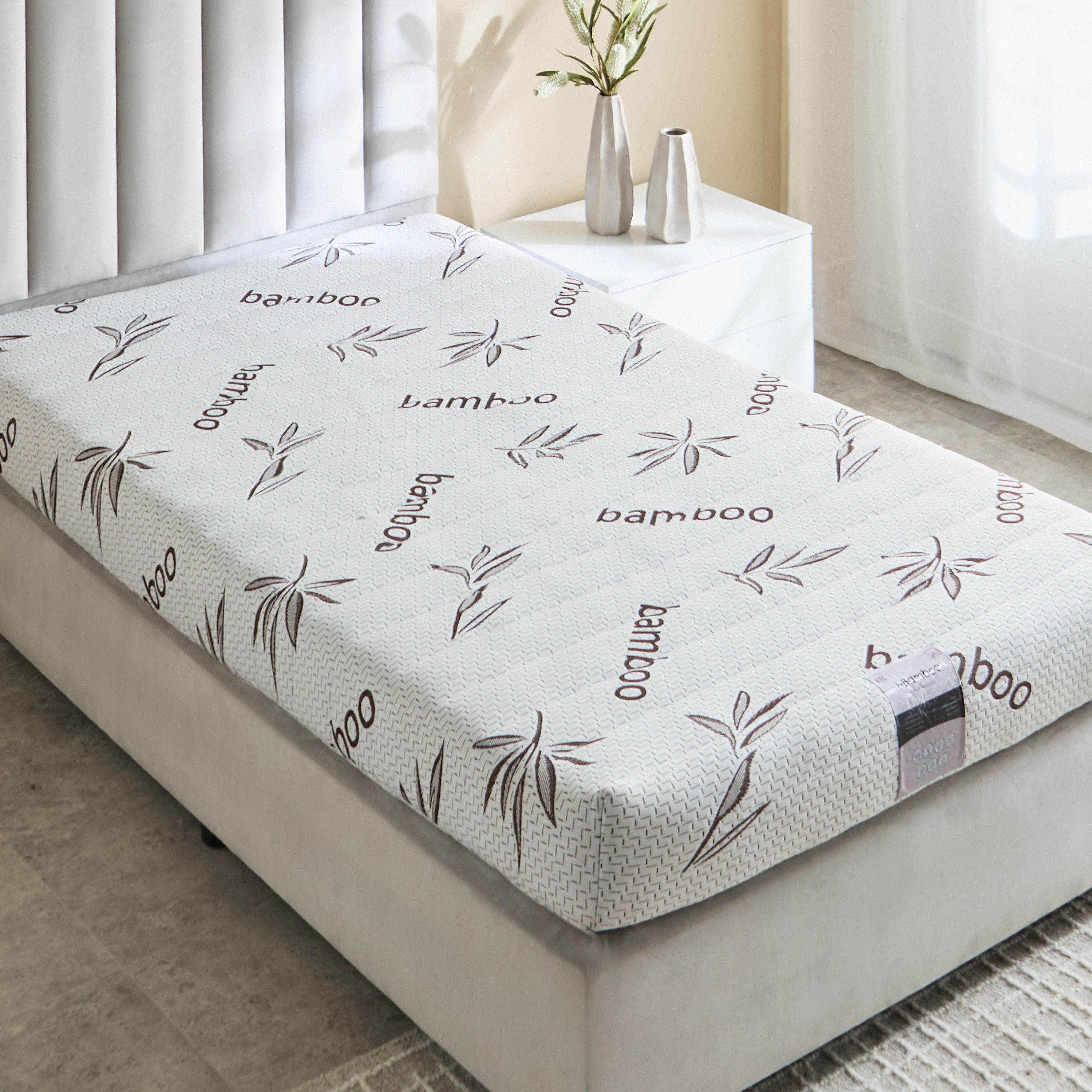 مرتبة توين إسفنج وقماش للأطفال من سليب إيز آي بامبو - 120x200x20 سم-hbxfurniture-mattresses-twin-image-4