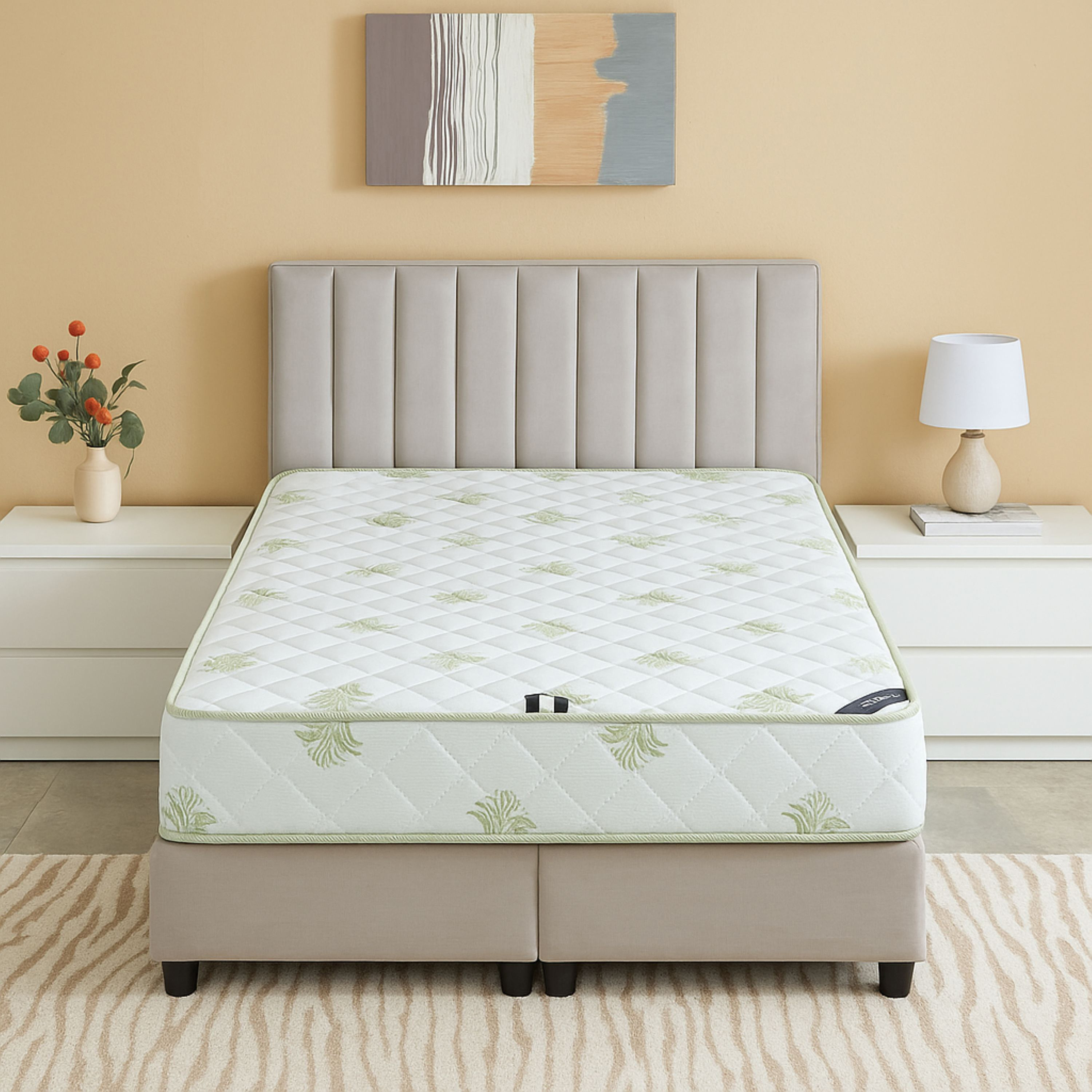 SleepNest iRefresh Aloevera Breathable Fabric Medium Firm Pocket Spring Queen Mattress -140x200x25cm-PROMO_HB_KSA_HBX10_190925-image-2