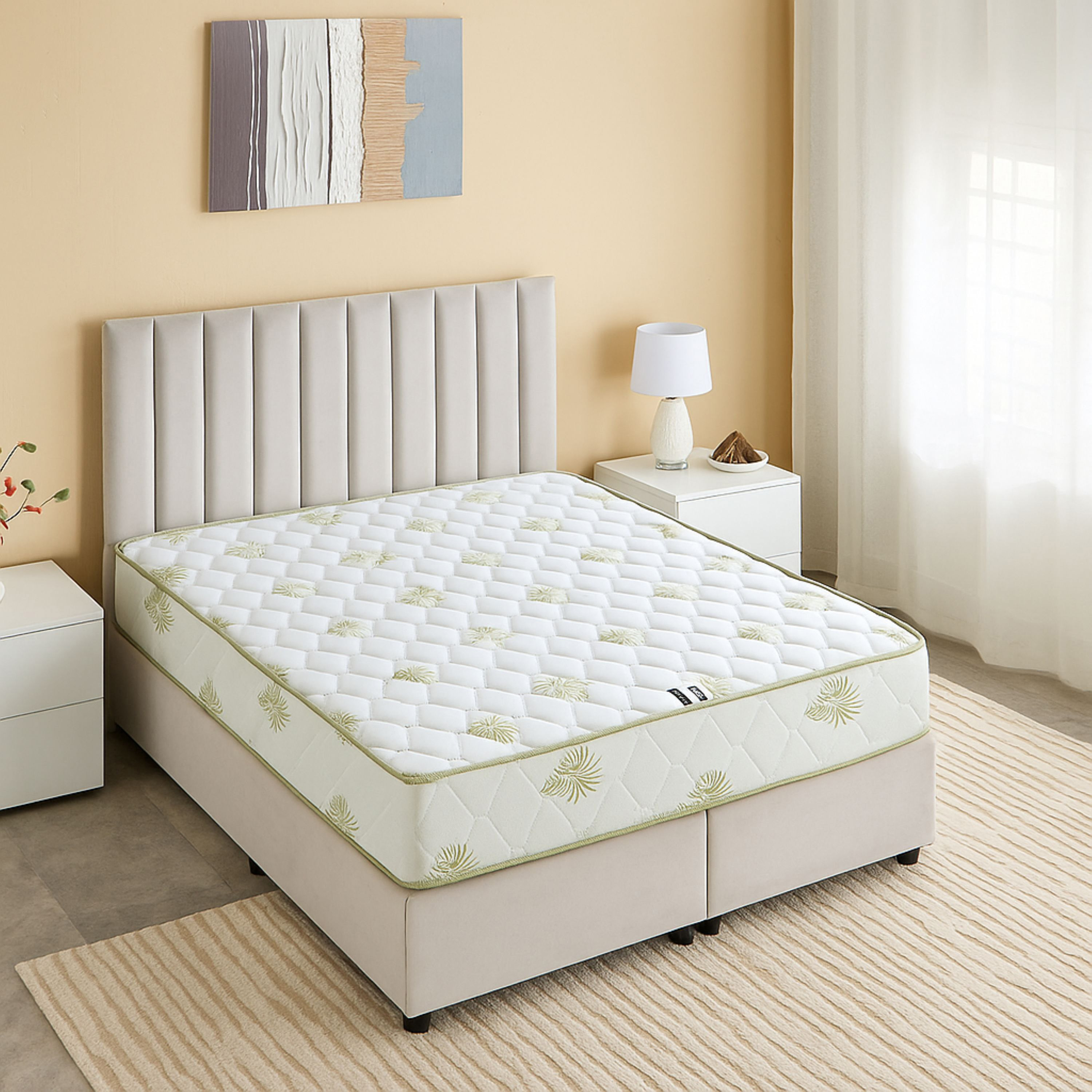 SleepNest iRefresh Aloevera Breathable Fabric Medium Firm Pocket Spring Queen Mattress -140x200x25cm-PROMO_HB_KSA_HBX10_190925-image-3