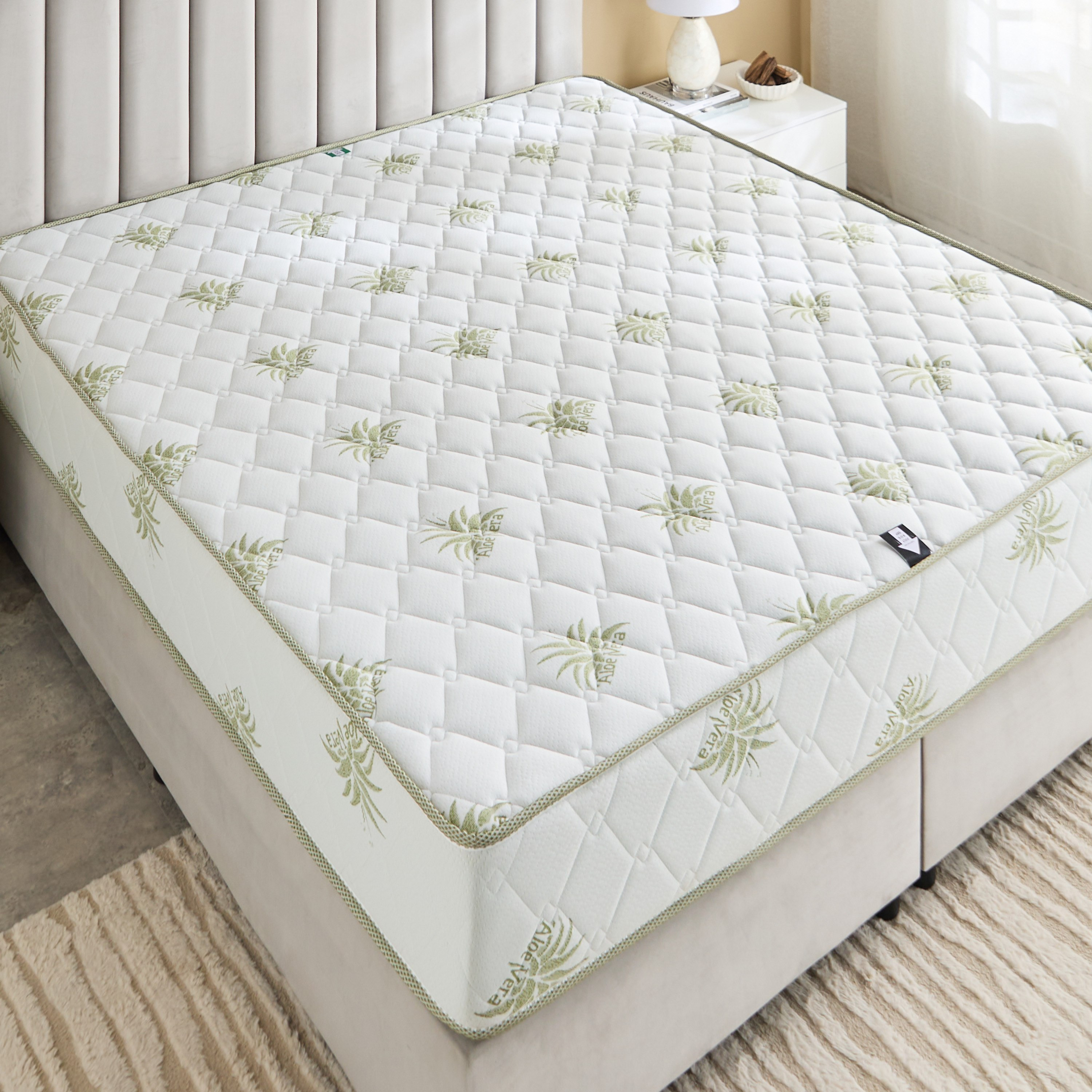 SleepNest iRefresh Aloevera Breathable Fabric Medium Firm Pocket Spring King Mattress - 180x200x25cm-hbxfurniture-mattresses-king-image-4