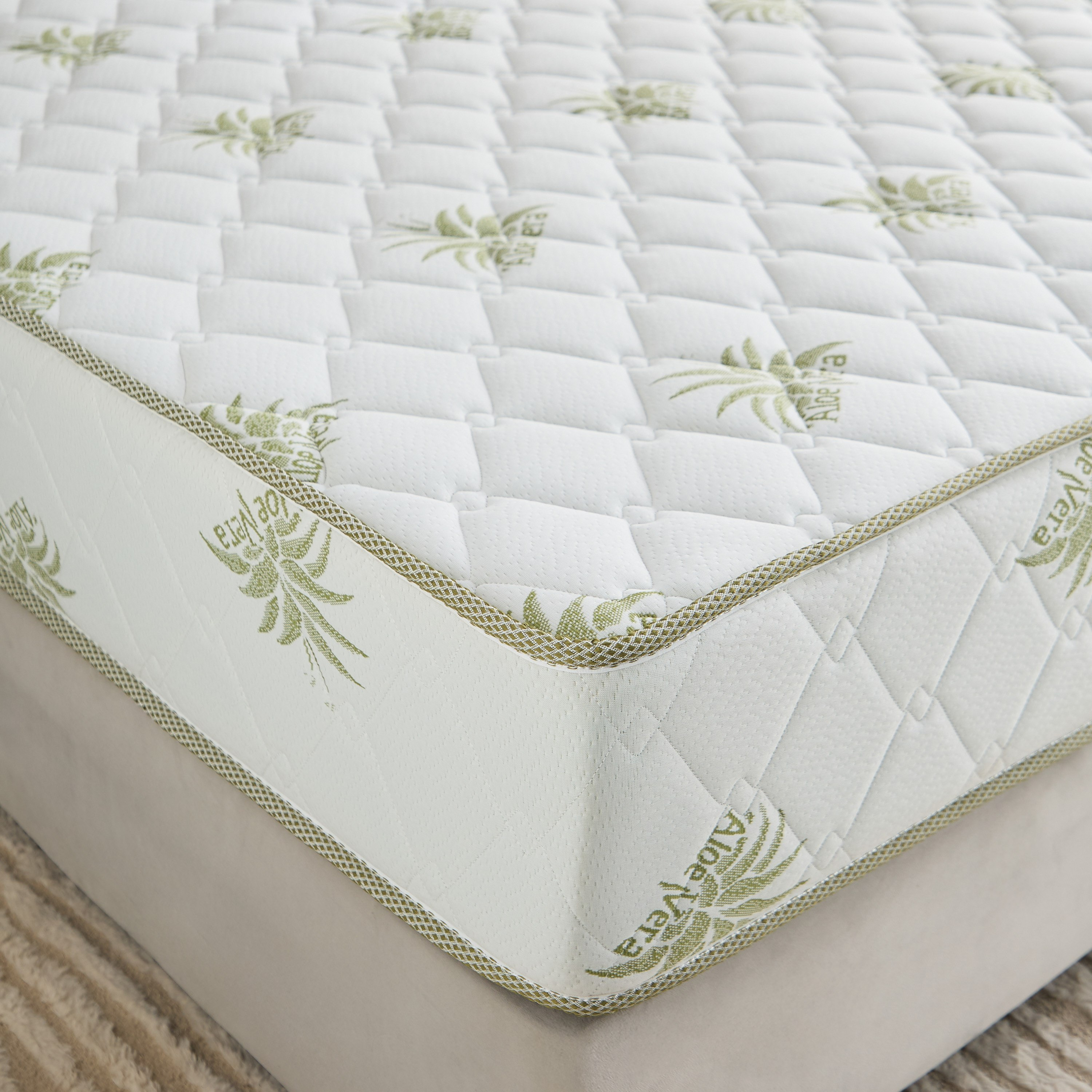SleepNest iRefresh Aloevera Breathable Fabric Medium Firm Pocket Spring King Mattress - 180x200x25cm-hbxfurniture-mattresses-king-image-5