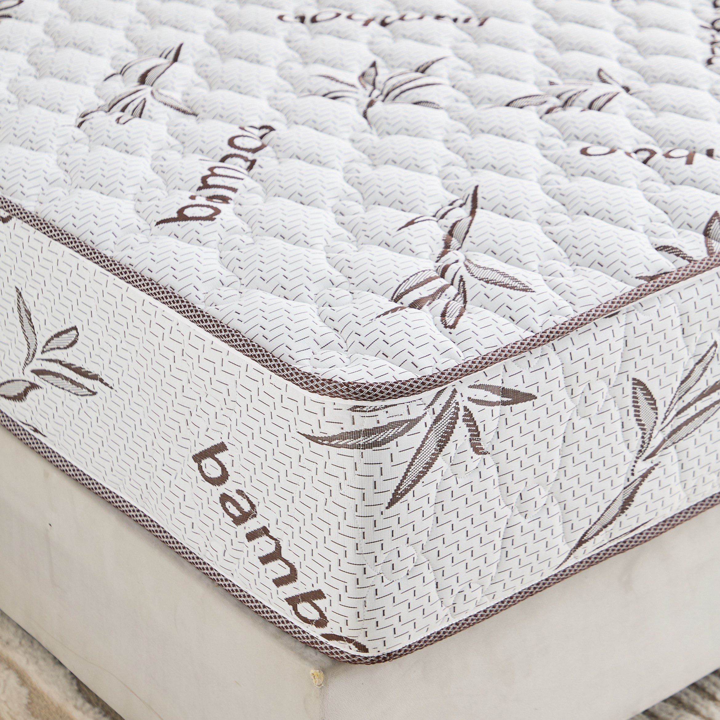 SleepNest iBamboo Knitted Breathable Fabric Medium Firm Pocket Spring Mattress - 200x200x25 cm-hbxfurniture-mattresses-superking-image-5