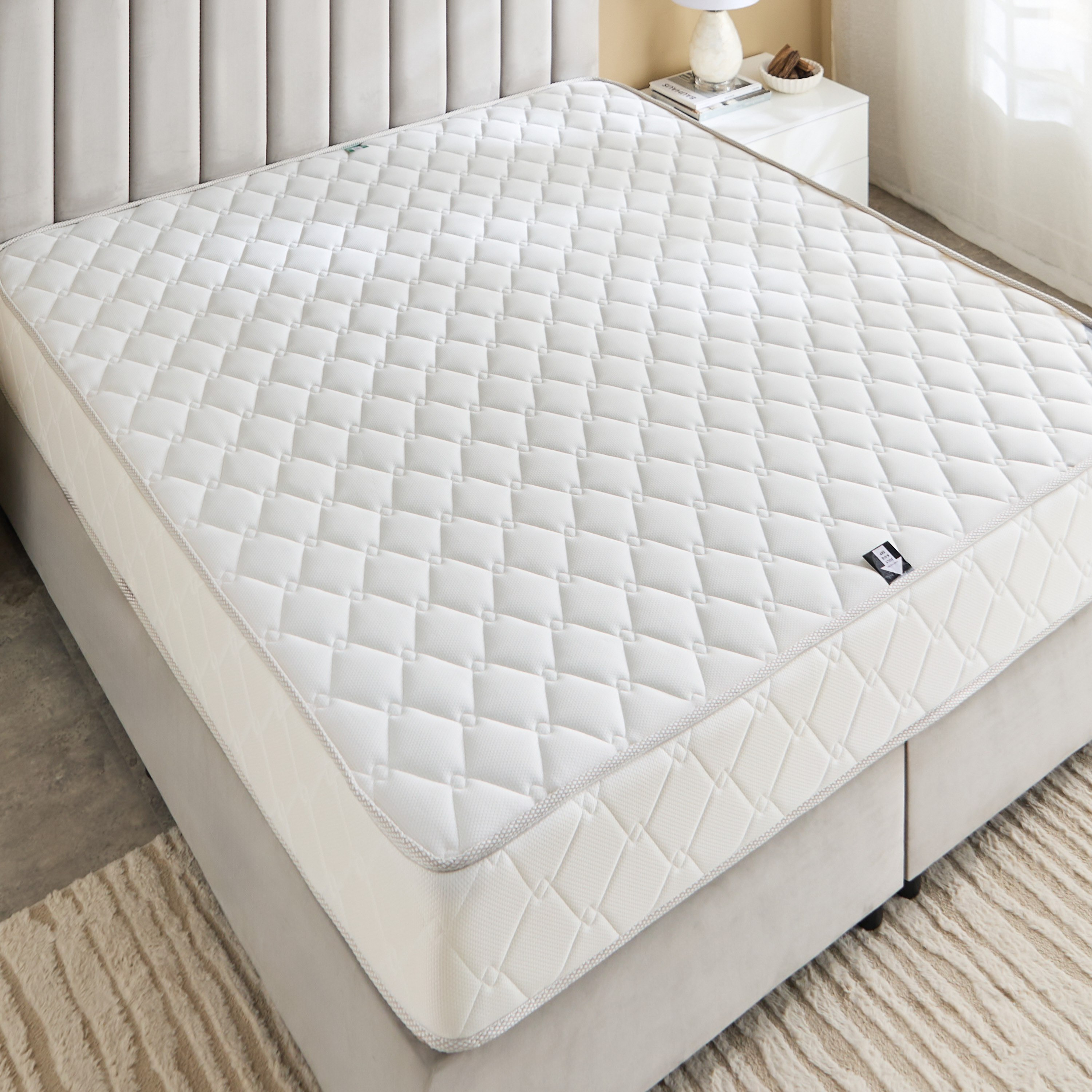 SleepNest iDeluxe Knitted Breathable Fabric Side Foam Encased Bonnell Spring Mattress -160x200x24cm -PROMO_HB_KSA_HBX10_190925-image-4