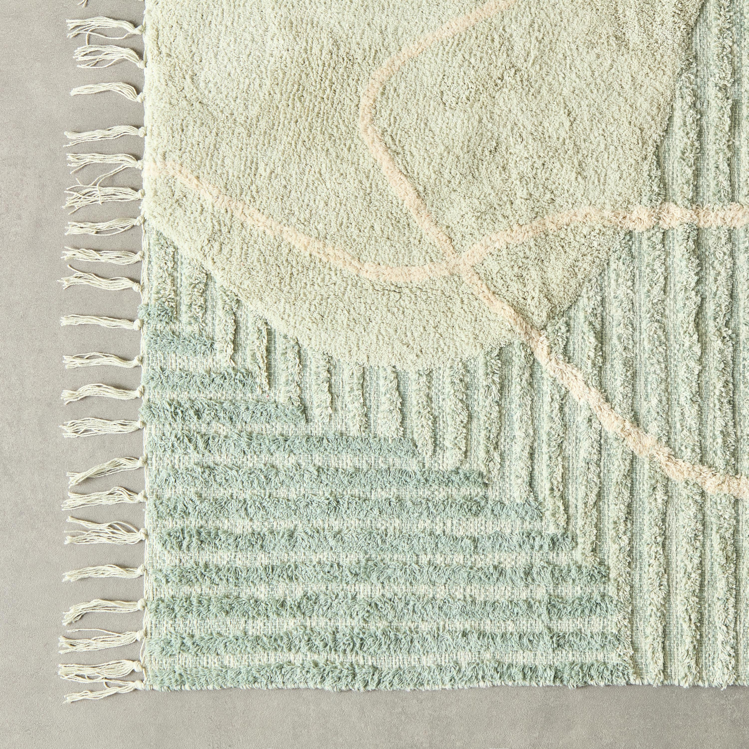 سجادة دوري قطن مخططة فيجا من آيزل - 80x150 سم-hbxdecorandfurnishings-floorcoverings-rugs-image-2