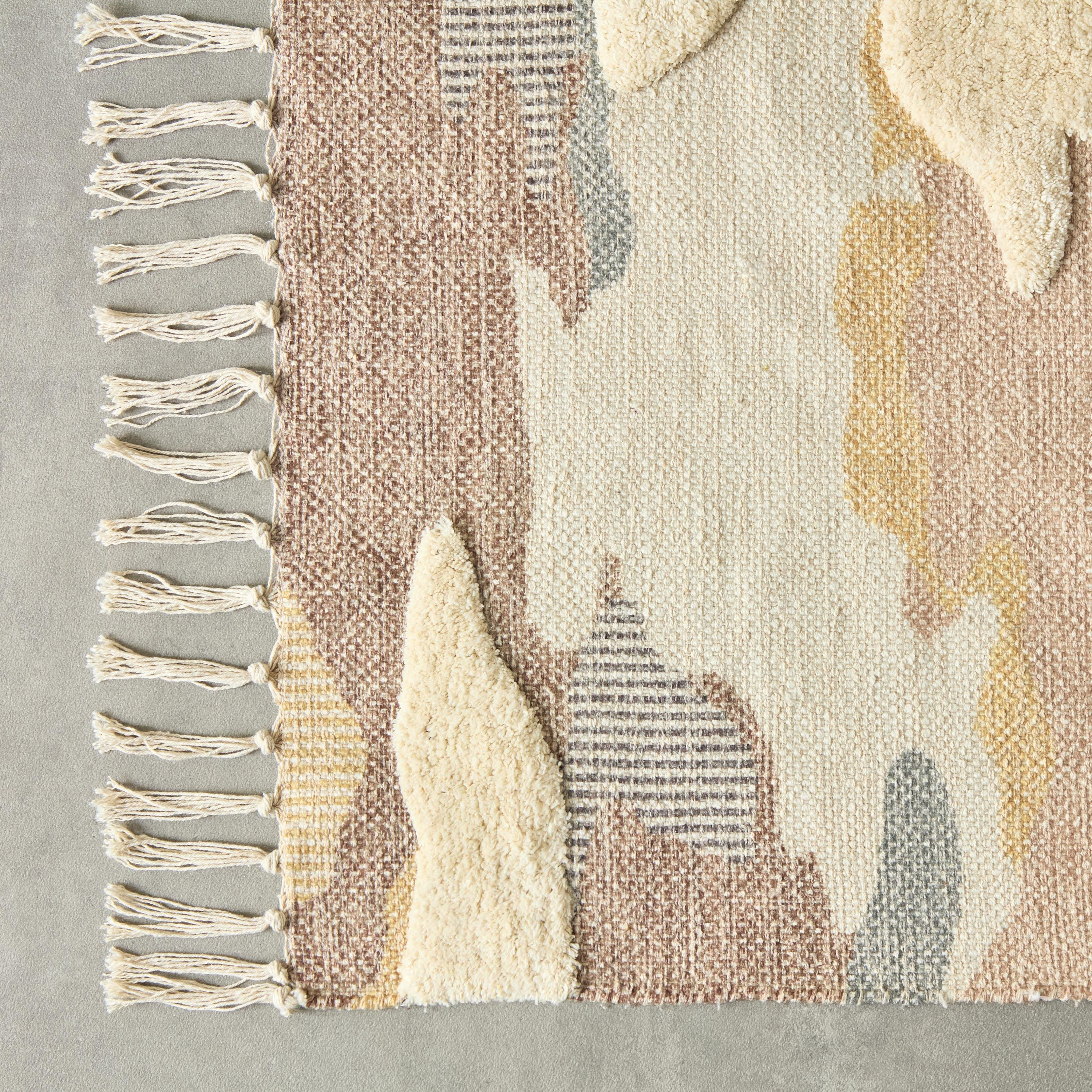 Aizel Cloudia Cotton Overtufted Dhurrie - 60x90 cm-hbxdecorandfurnishings-floorcoverings-rugs-image-2