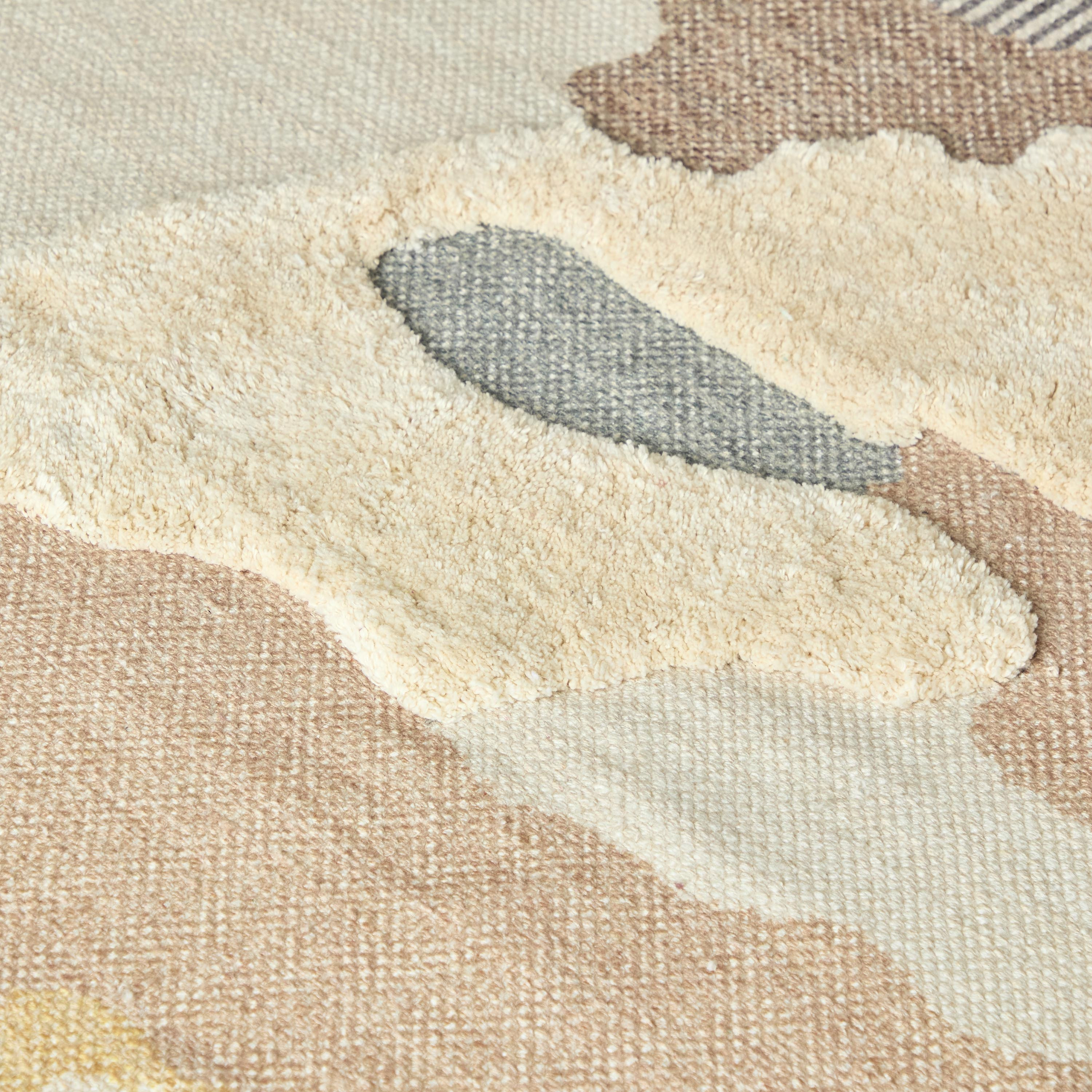 Aizel Cloudia Cotton Overtufted Dhurrie - 80x150 cm-hbxdecorandfurnishings-floorcoverings-rugs-image-3