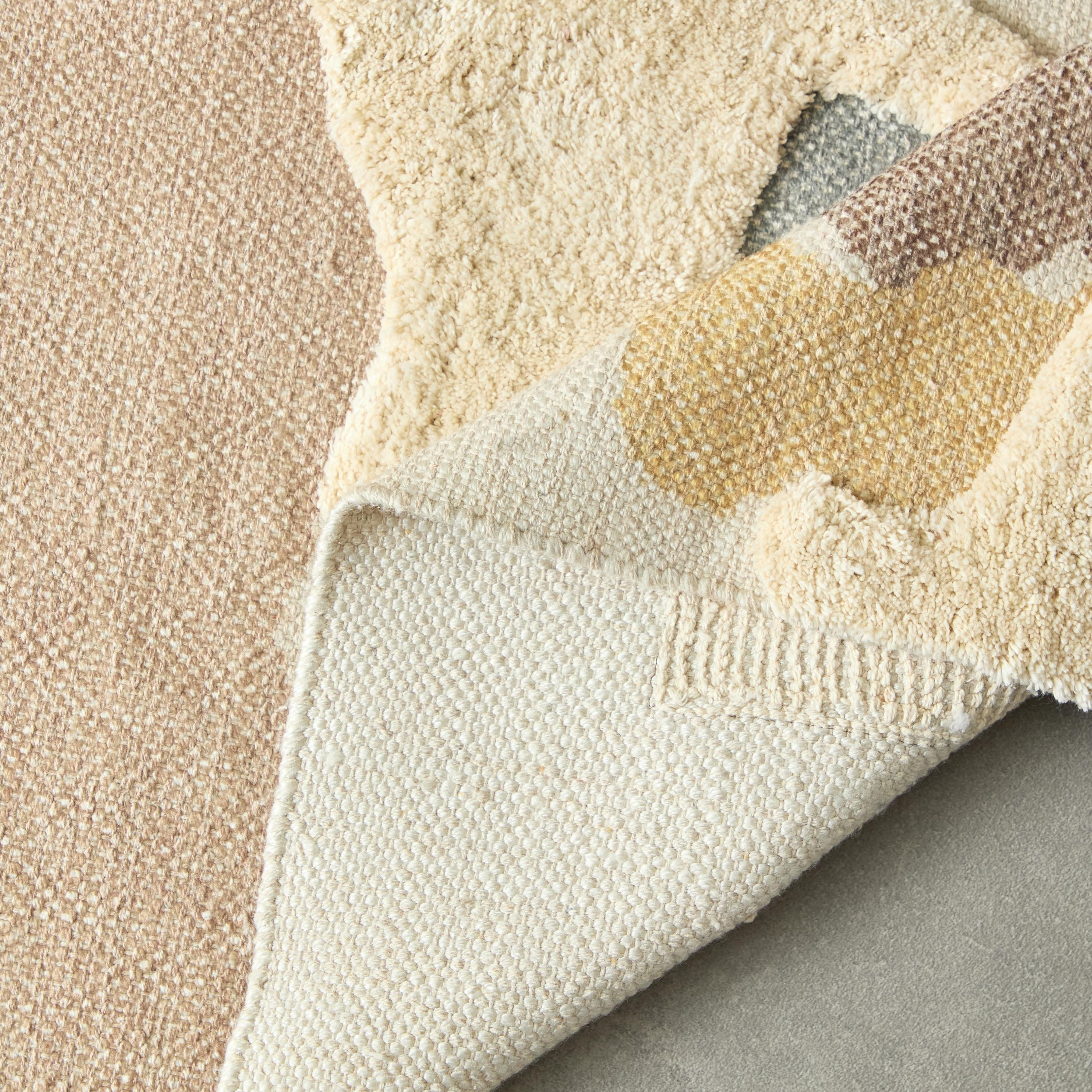 Aizel Cloudia Cotton Overtufted Dhurrie - 80x150 cm-hbxdecorandfurnishings-floorcoverings-rugs-image-4